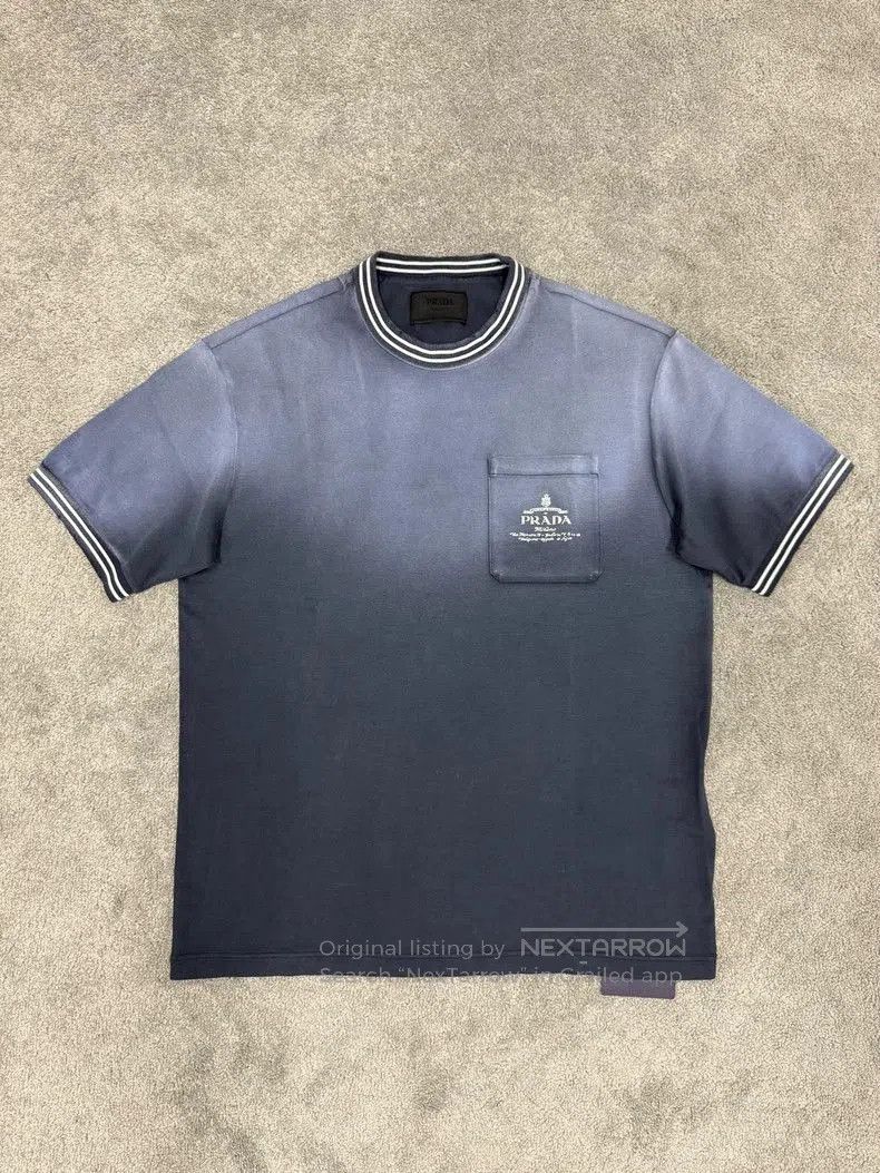 Prada Gradient Logo Pocket Short Sleeve.