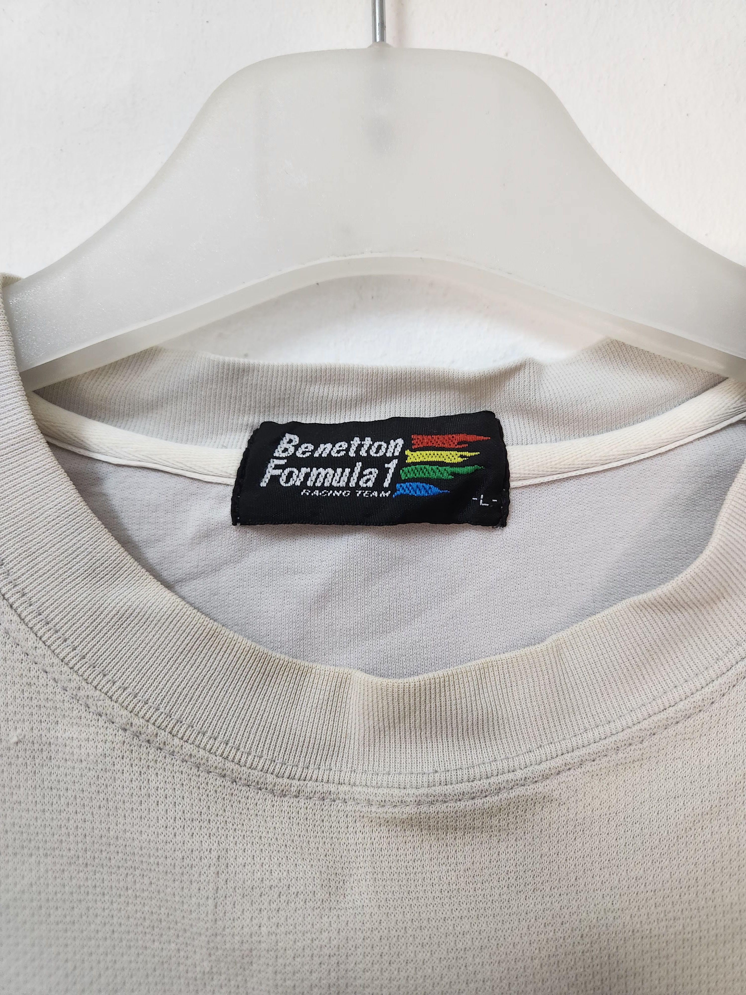 United Colors Of Benetton Benetton Formula 1 Grey Shirt Size US L / EU 52-54 / 3 - 4 Thumbnail