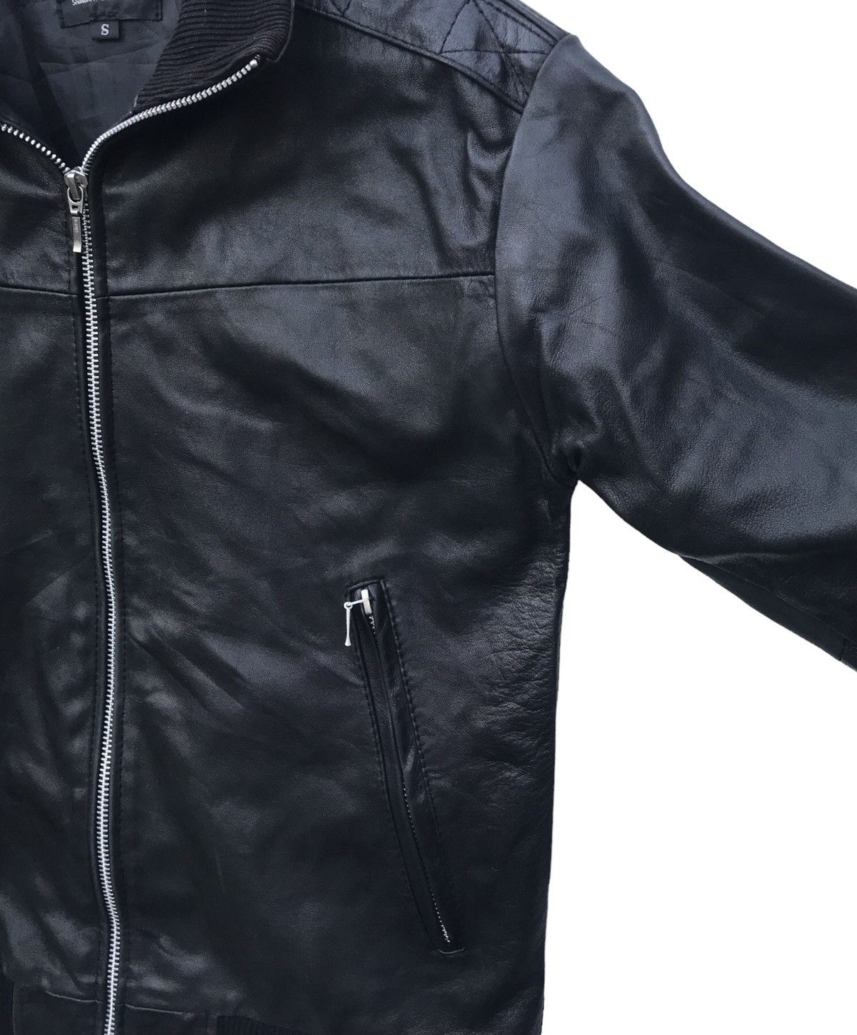 Japanese Brand Japan Designer Shimokitazawa Ringo Leather Jacket Size US S / EU 44-46 / 1 - 6 Thumbnail