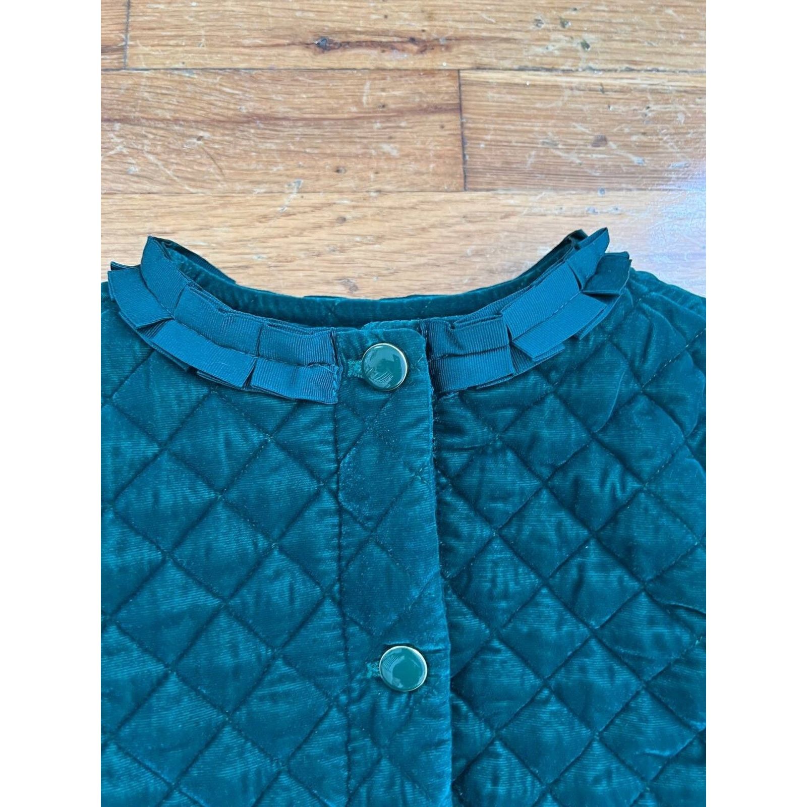 Jackman Janie and Lack Girl Velvet Quilted Size 7/8 A000901 Size 26 - 4 Thumbnail
