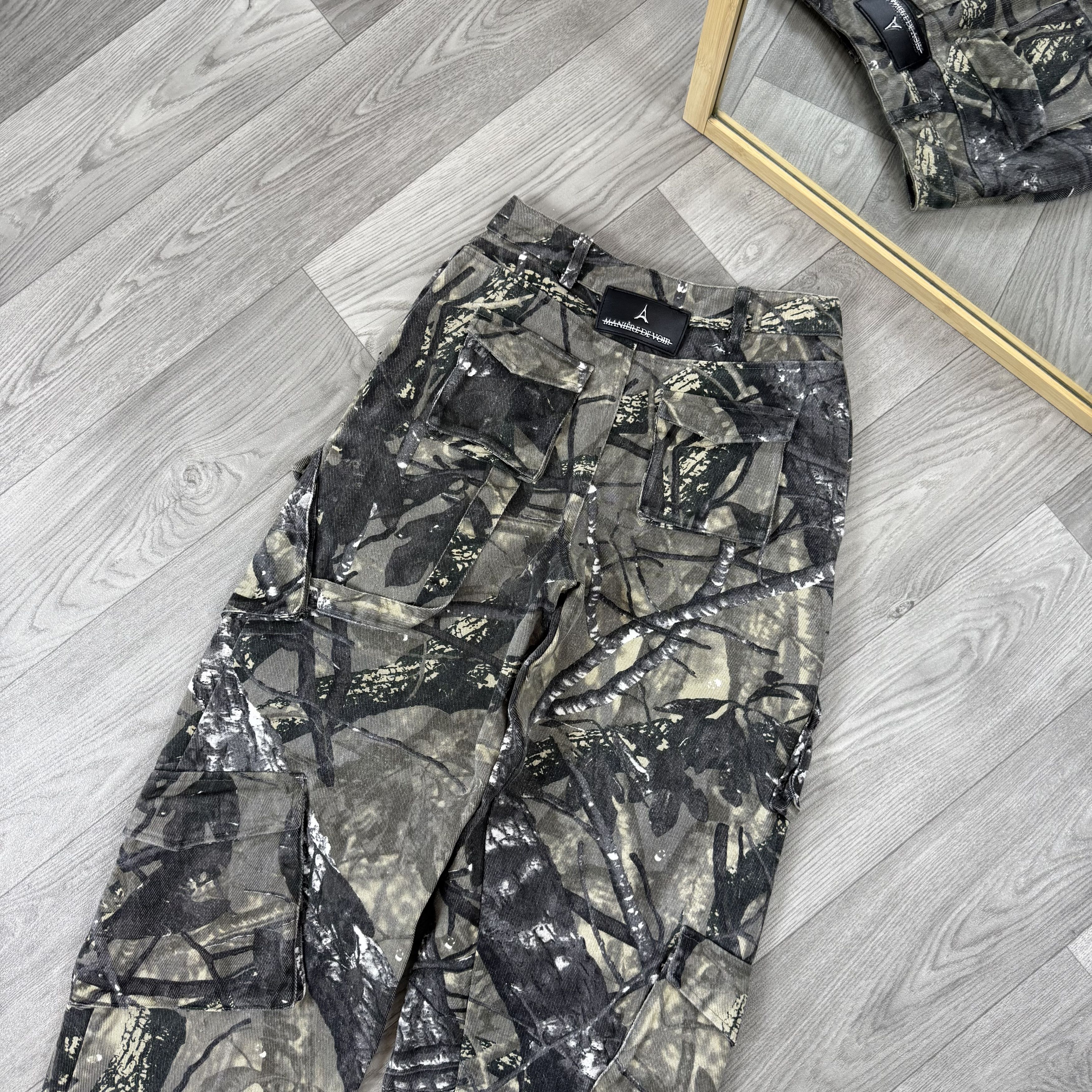 Maniere De Vior Maniere De Voir Camouflage Real Tree Multipocket Cargo Pants Size 24" / US 00 / IT 34 - 8 Thumbnail