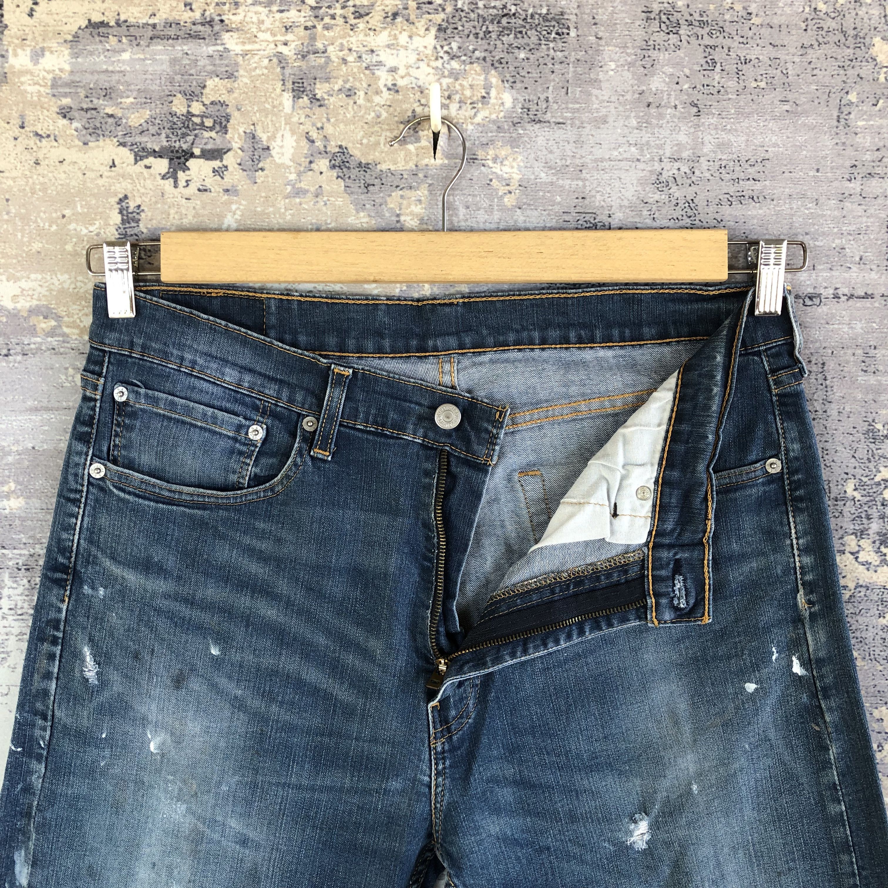 Levi's Vintage Y2K Levis Ripped Jeans Levi's 505 Faded Denim Size US 34 / EU 50 - 6 Thumbnail