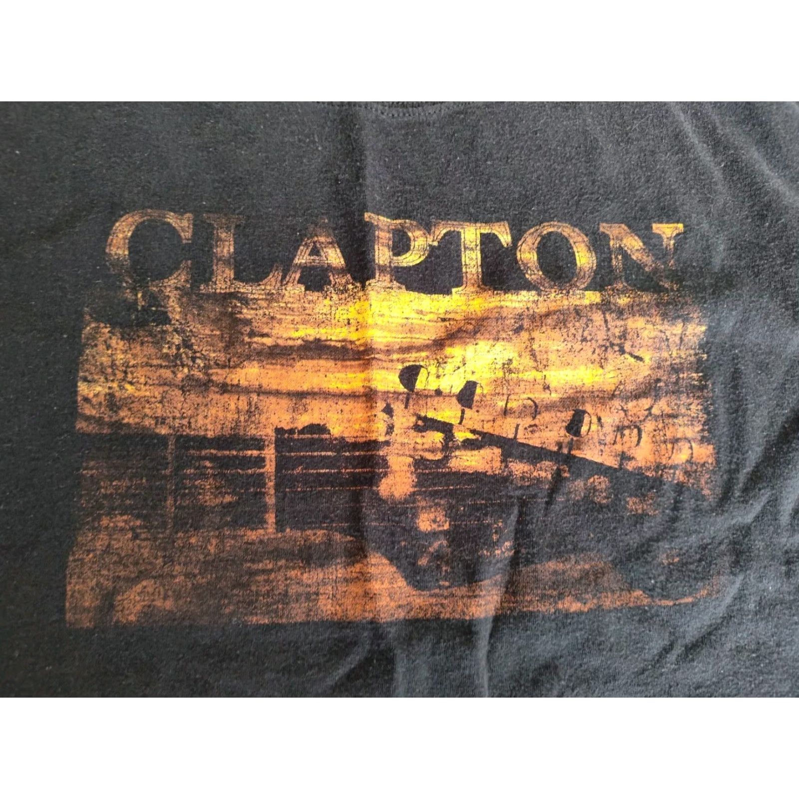 Hanes VINTAGE Eric Clapton Slowhand Concert Tour XL T-Shirt Faded Black Rock 90s Mens Size US XL / EU 56 / 4 - 3 Thumbnail
