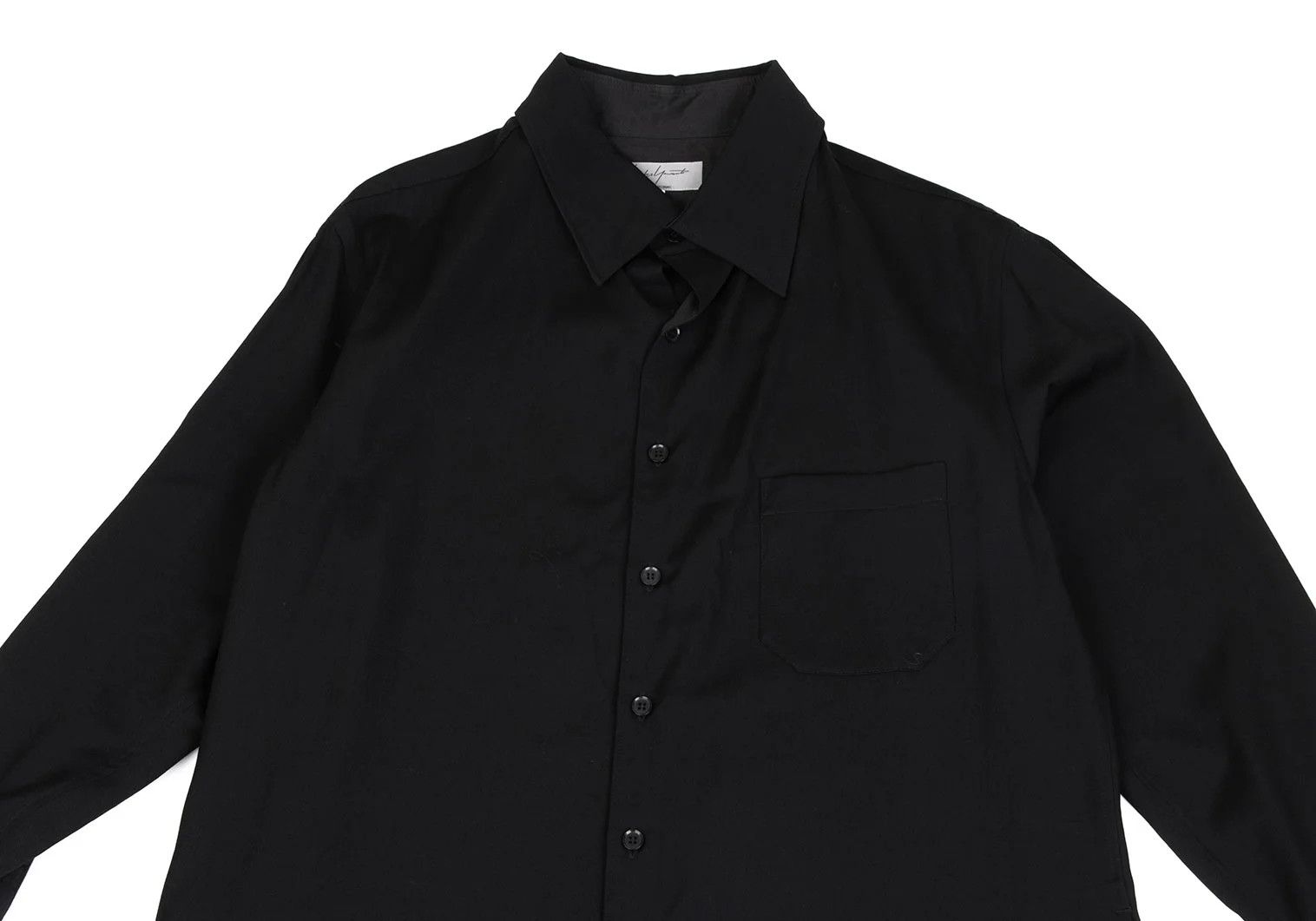 Yohji Yamamoto Yohji Yamamoto Wool Gabardine Long Shirt Size US L / EU 52-54 / 3 - 2 Thumbnail
