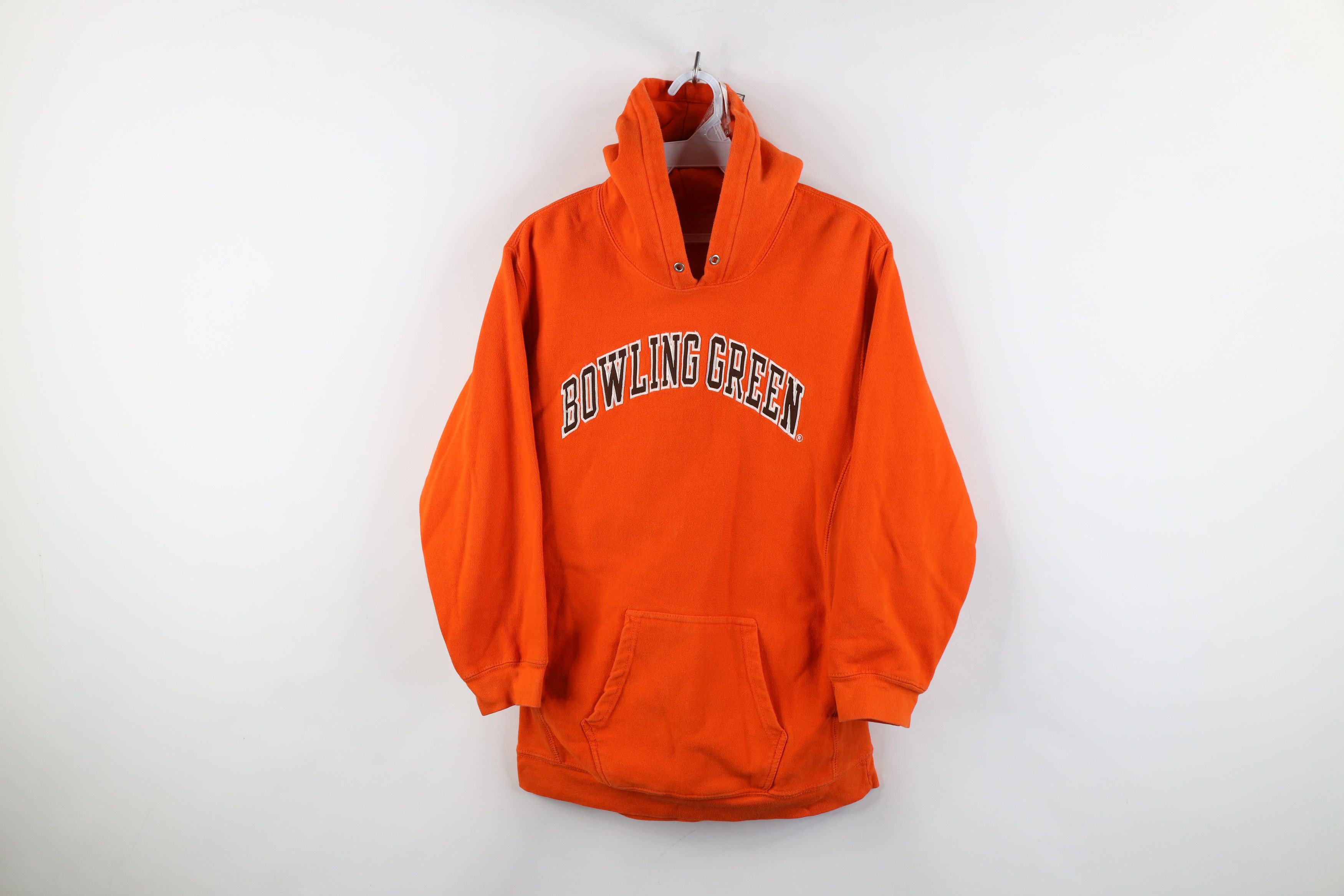 Vintage Vintage 90s Green State University Heavyweight Hoodie Orange Size XS / US 0-2 / IT 36-38 - 1 Thumbnail