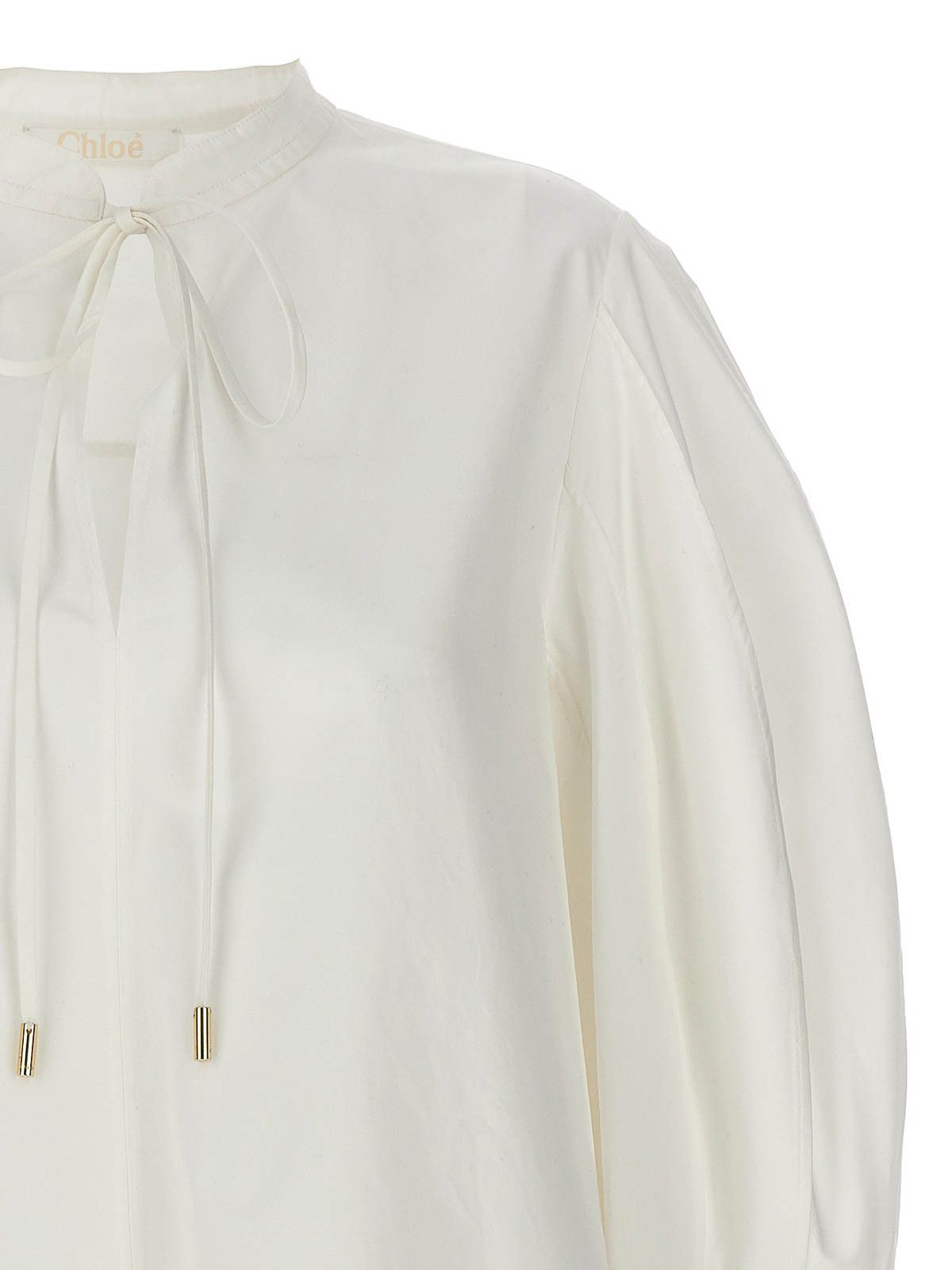 Chloe o1y0825 Blouse in White Size M / US 6-8 / IT 42-44 - 3 Thumbnail