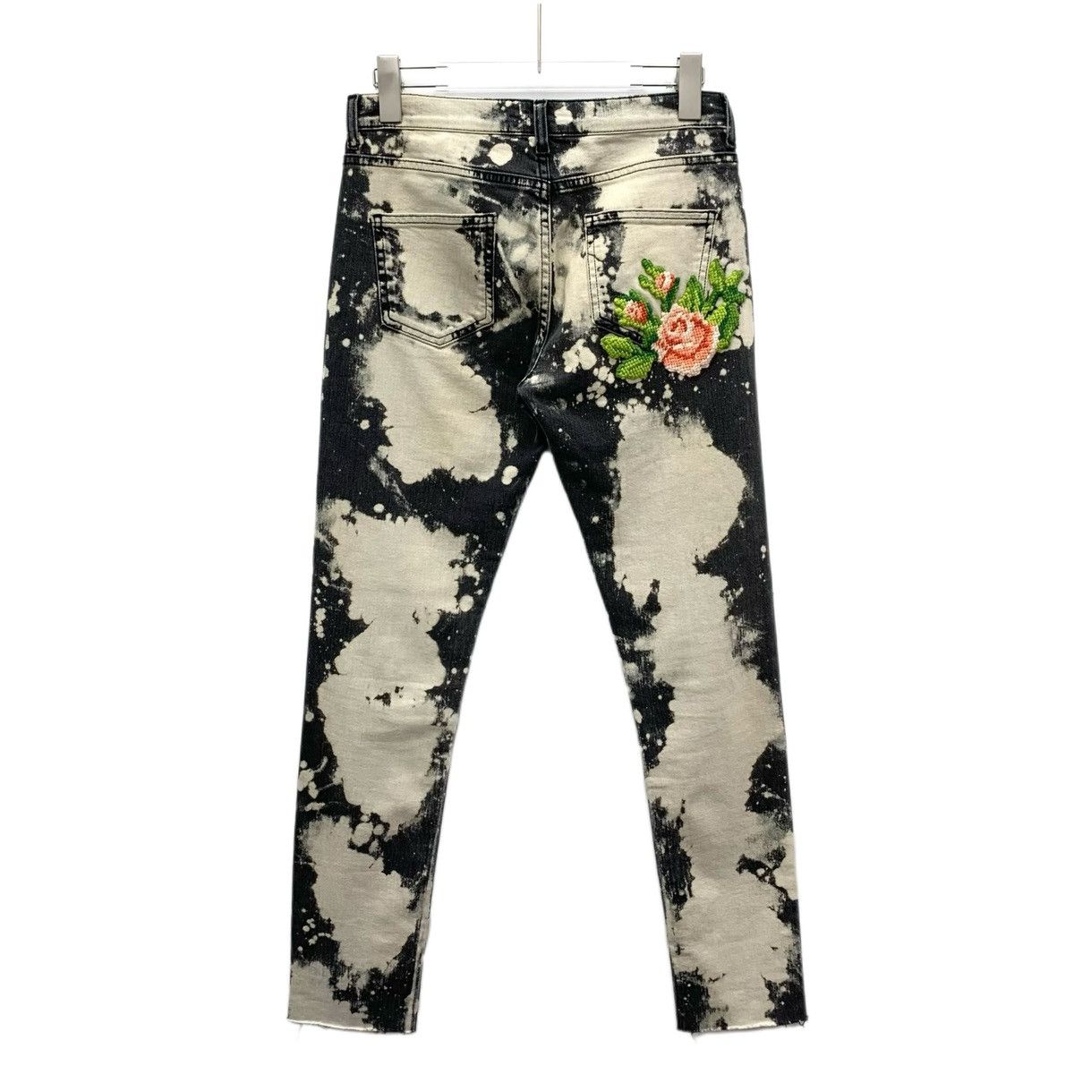 Gucci Gucci Black And White Color-block Ink Wash Denim Pants K26WX Size 26" / US 2 / IT 38 - 2 Thumbnail