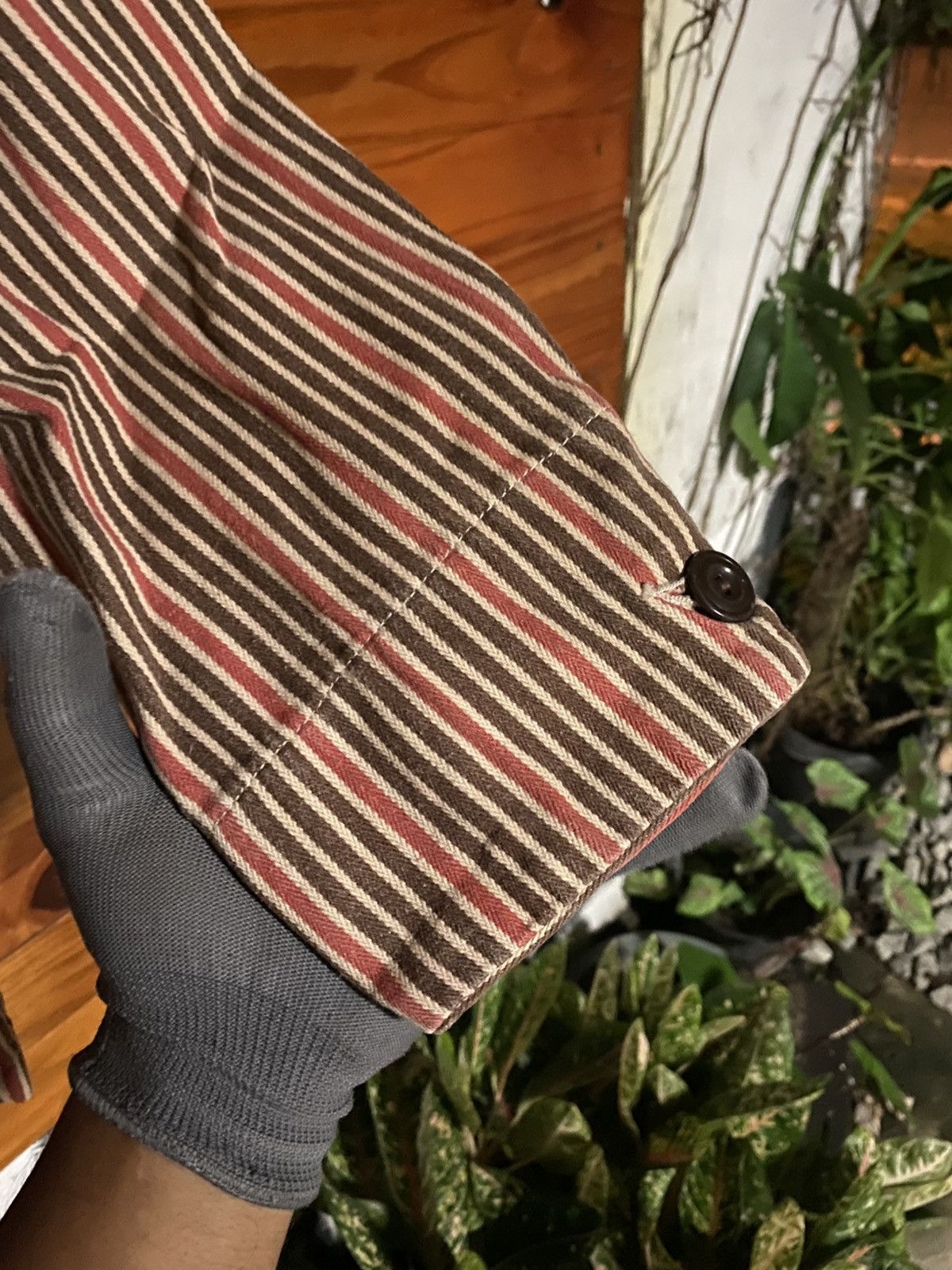 Sugar Cane Vintage-Style Sugar Cane & Co. Striped Work Jacket – SC07720 Size US S / EU 44-46 / 1 - 6 Thumbnail