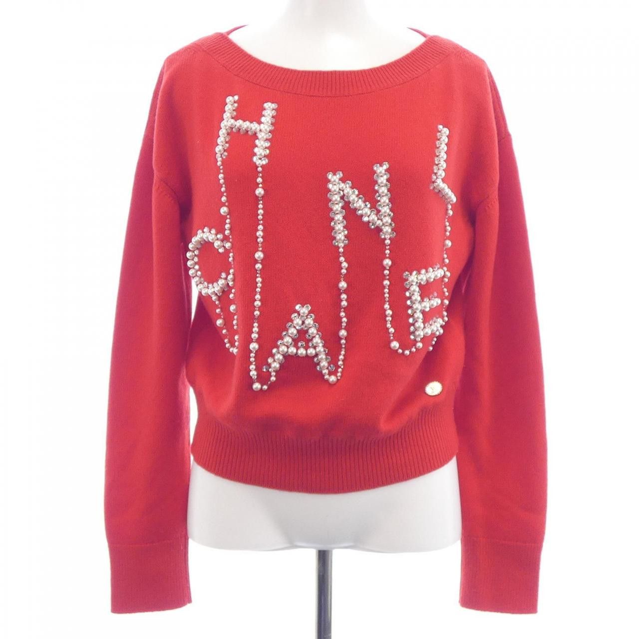 Chanel Chanel Chanel Cashmere Knit Textile Tops P70834K10086 DUTY FREE for USA Size ONE SIZE - 1 Thumbnail