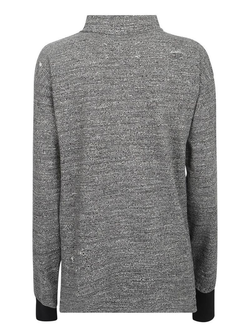 Maison Margiela o1y1124 Long Sleeves Logo Print Sweatshirt In Grey Size US M / EU 48-50 / 2 - 2 Thumbnail