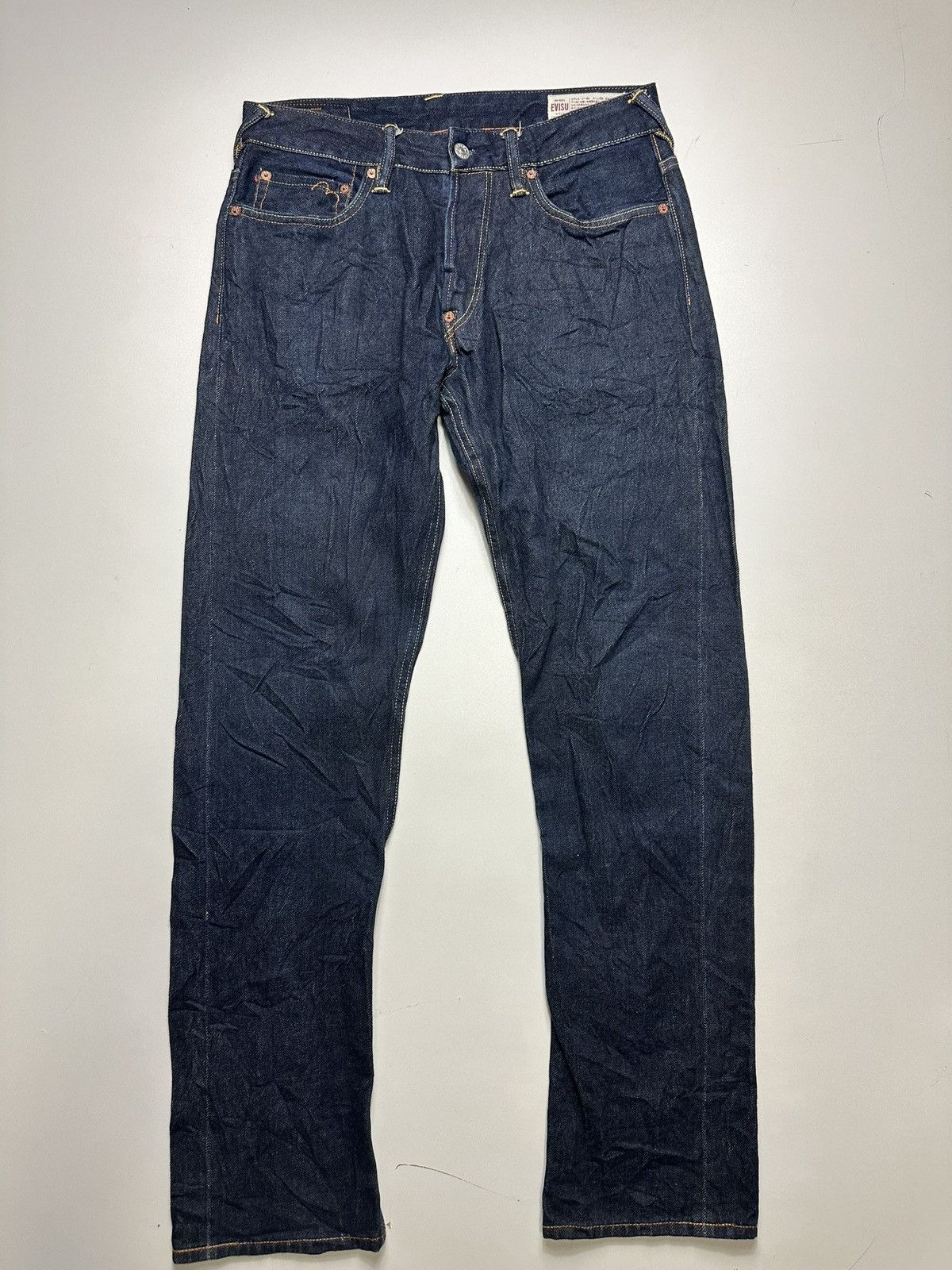 Evisu Vintage Evisu Big Daicock Face Slevedge Jeans Size US 31 - 6 Thumbnail