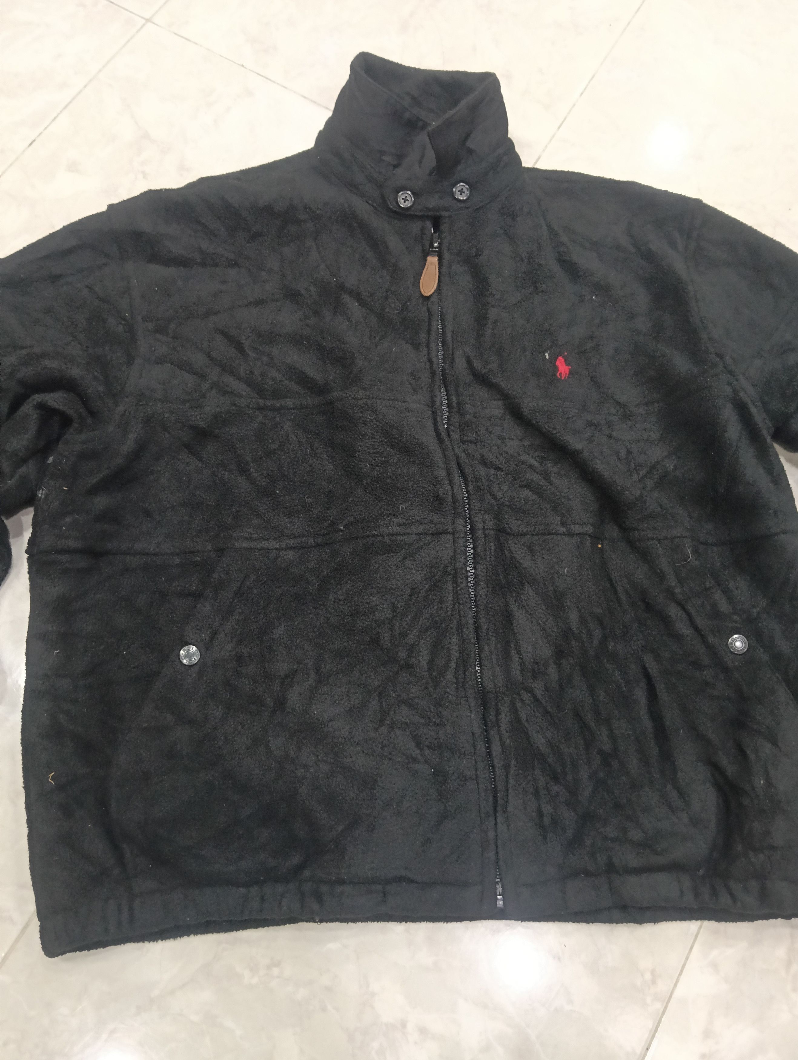 Polo Ralph Lauren Vintage Polo Ralph Lauren Bomber Fleece Jacket Size US XL / EU 56 / 4 - 4 Thumbnail
