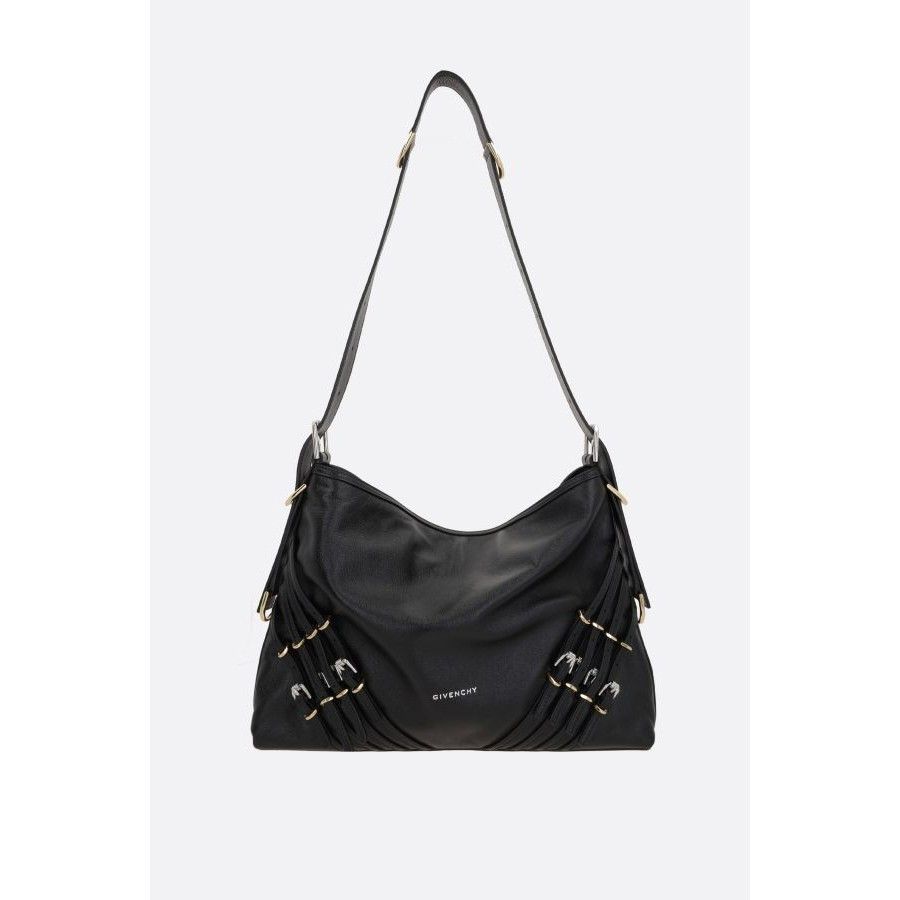 Givenchy GIVENCHY VoYou Medium Black Shiny Leather Shoulder Bag New & Size ONE SIZE - 1 Thumbnail