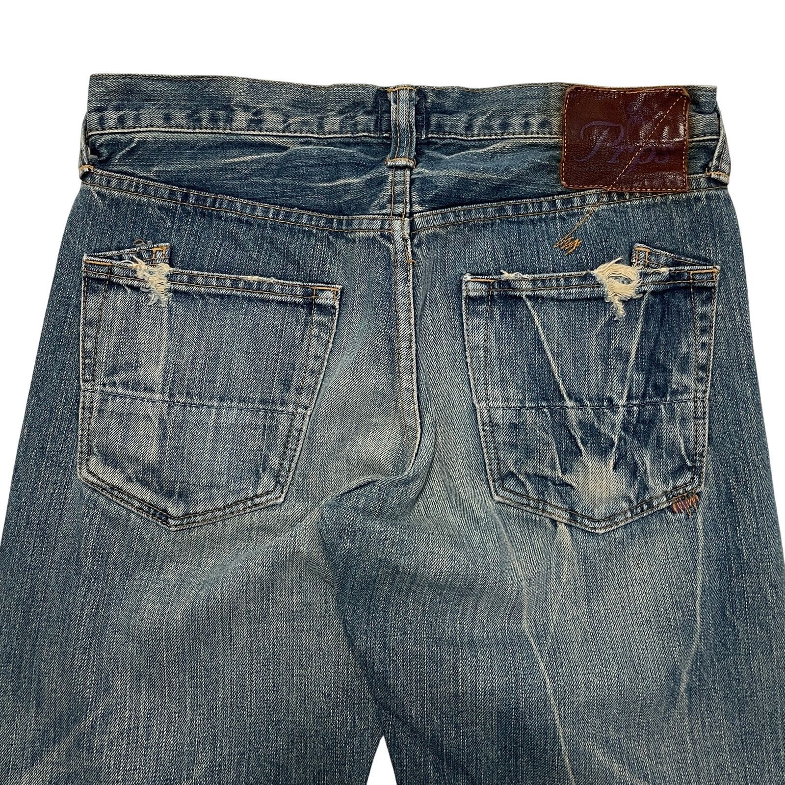 Prps PRPS Barracuda P47P42X Faded Distressed Denim Jeans 30x32 Size US 30 / EU 46 - 6 Thumbnail