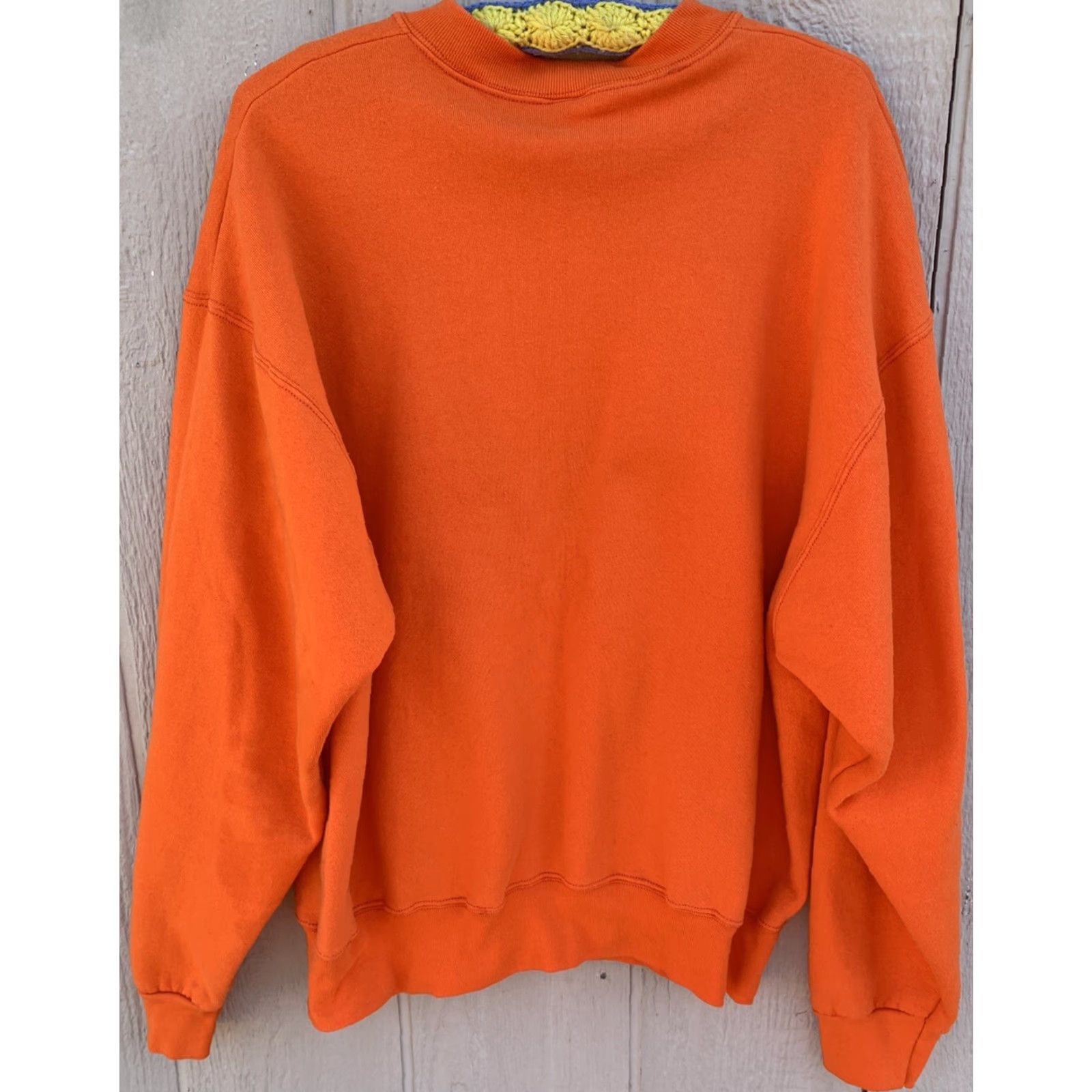 Fruit Of The Loom VINTAGE Fruit of the Loom Sweatshirt Halloween Witch Pumpkins 90s Graphic Print Pullover Long Sleeve Orange XL Unisex Adults Size US XL / EU 56 / 4 - 4 Thumbnail