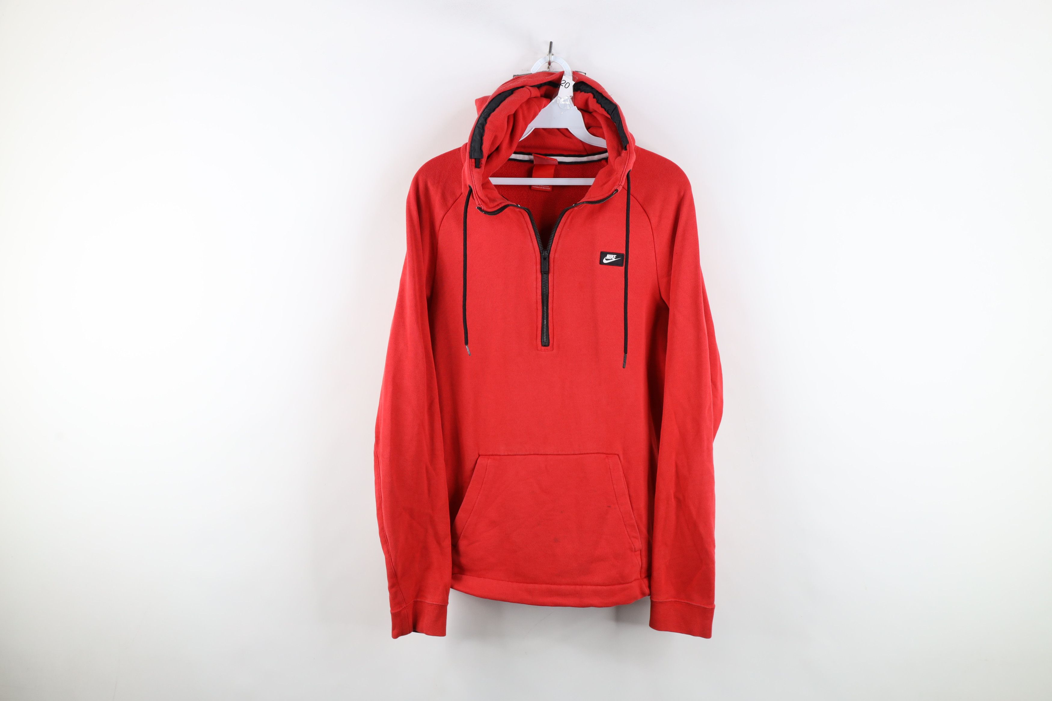 Nike Vintage Y2K Nike Scott Mini Swoosh Box Logo Half Zip Hoodie Size US S / EU 44-46 / 1 - 1 Thumbnail