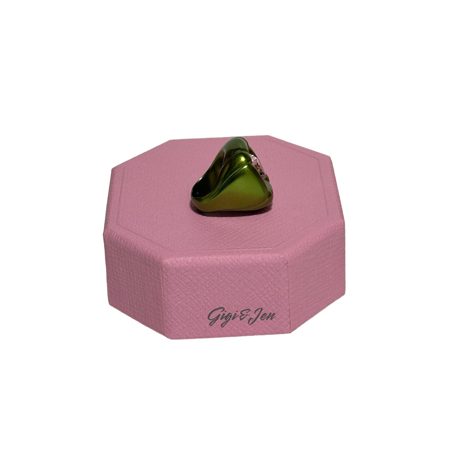 Swarovski Swarovski Dulcis Cocktail Ring sizen 55 / 7 Green New Size ONE SIZE - 5 Thumbnail