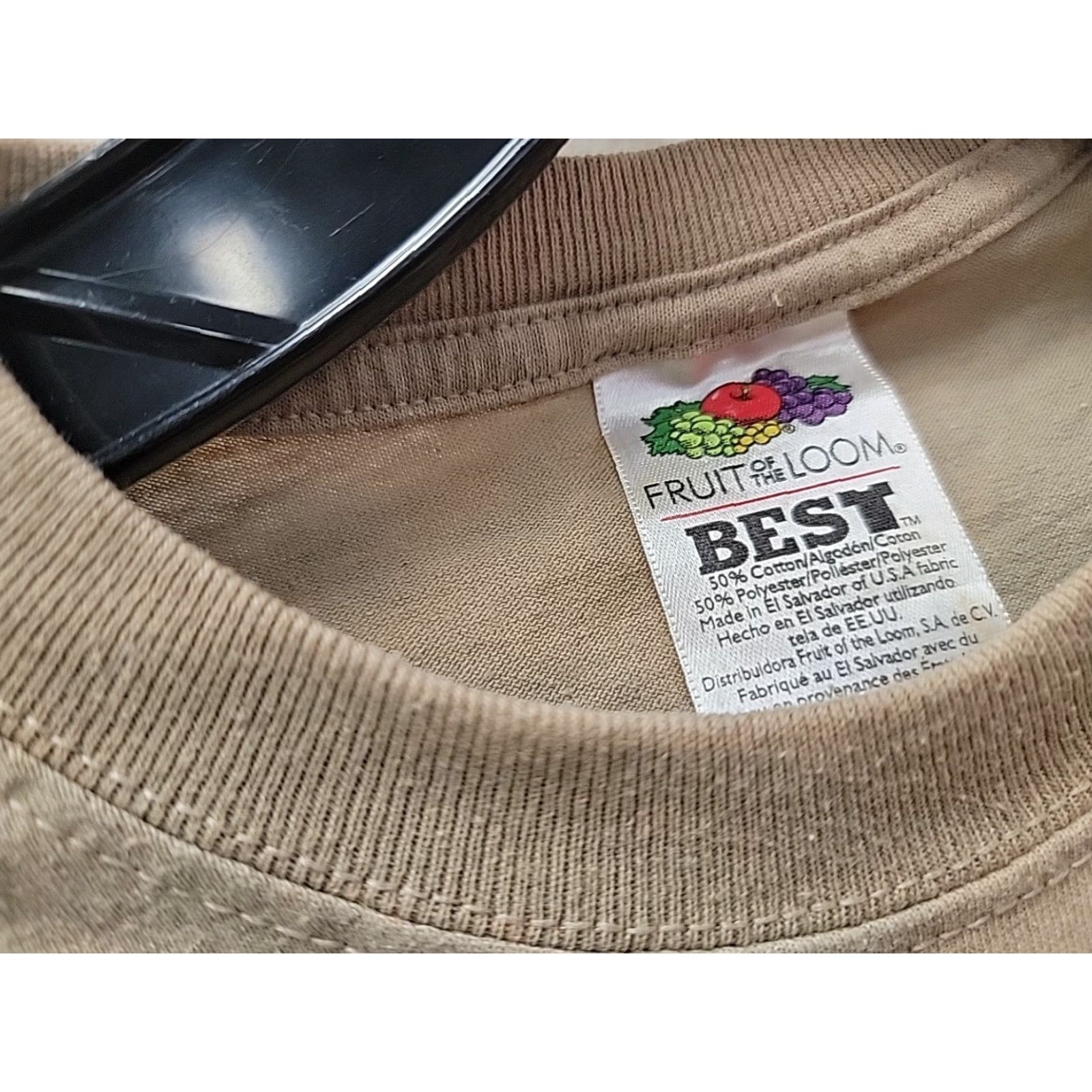 Fruit Of The Loom VINTAGE Black Panther Graphic T-Shirt Mens Medium Beige Fruit Of The Loom Size US M / EU 48-50 / 2 - 5 Thumbnail