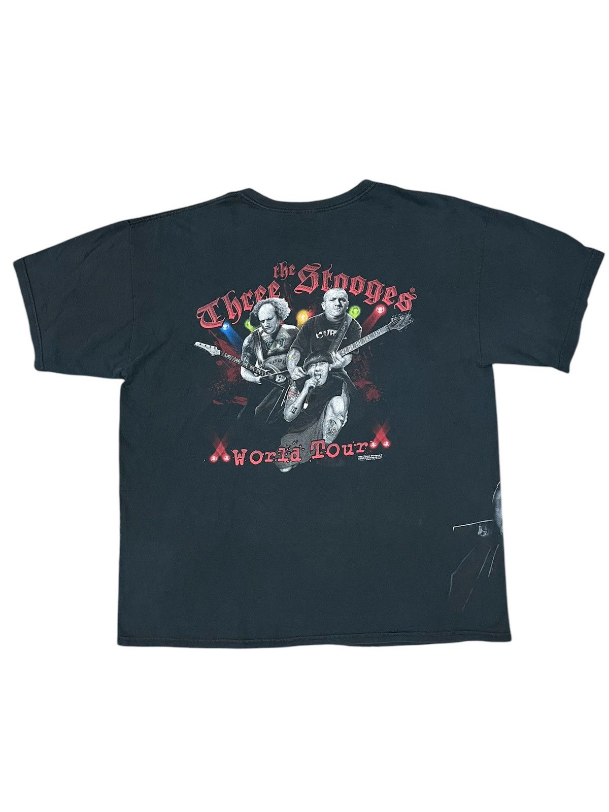 Vintage Vintage The Three Stooges World Tour Tshirt Size US XXL / EU 58 / 5 - 2 Thumbnail