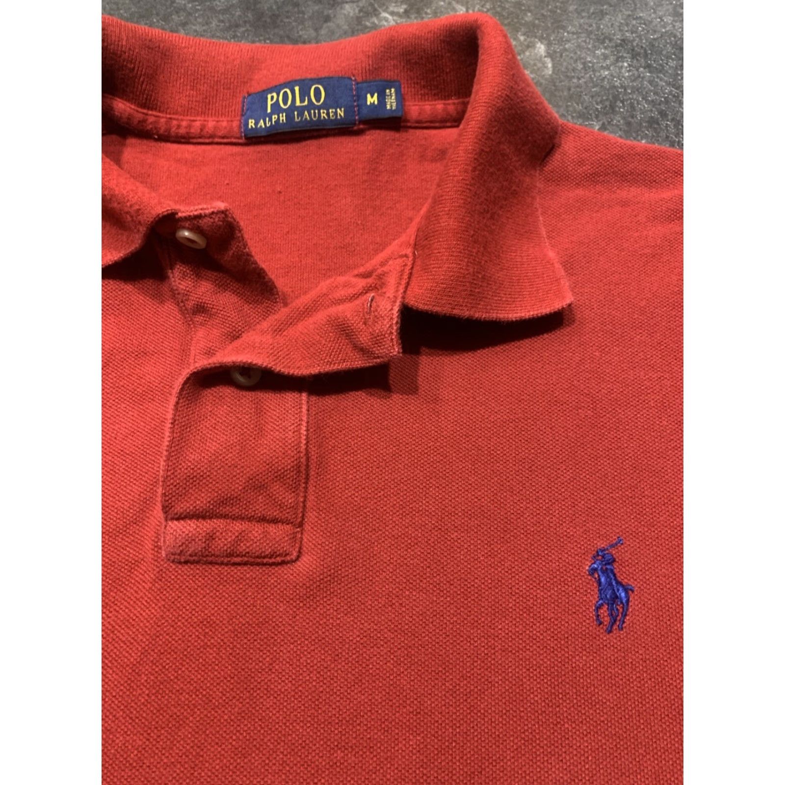 Polo Ralph Lauren POLO RALPH LAUREN Short Sleeve Medium M Burgundy Red Golf Cotton Shirt Size US M / EU 48-50 / 2 - 4 Thumbnail