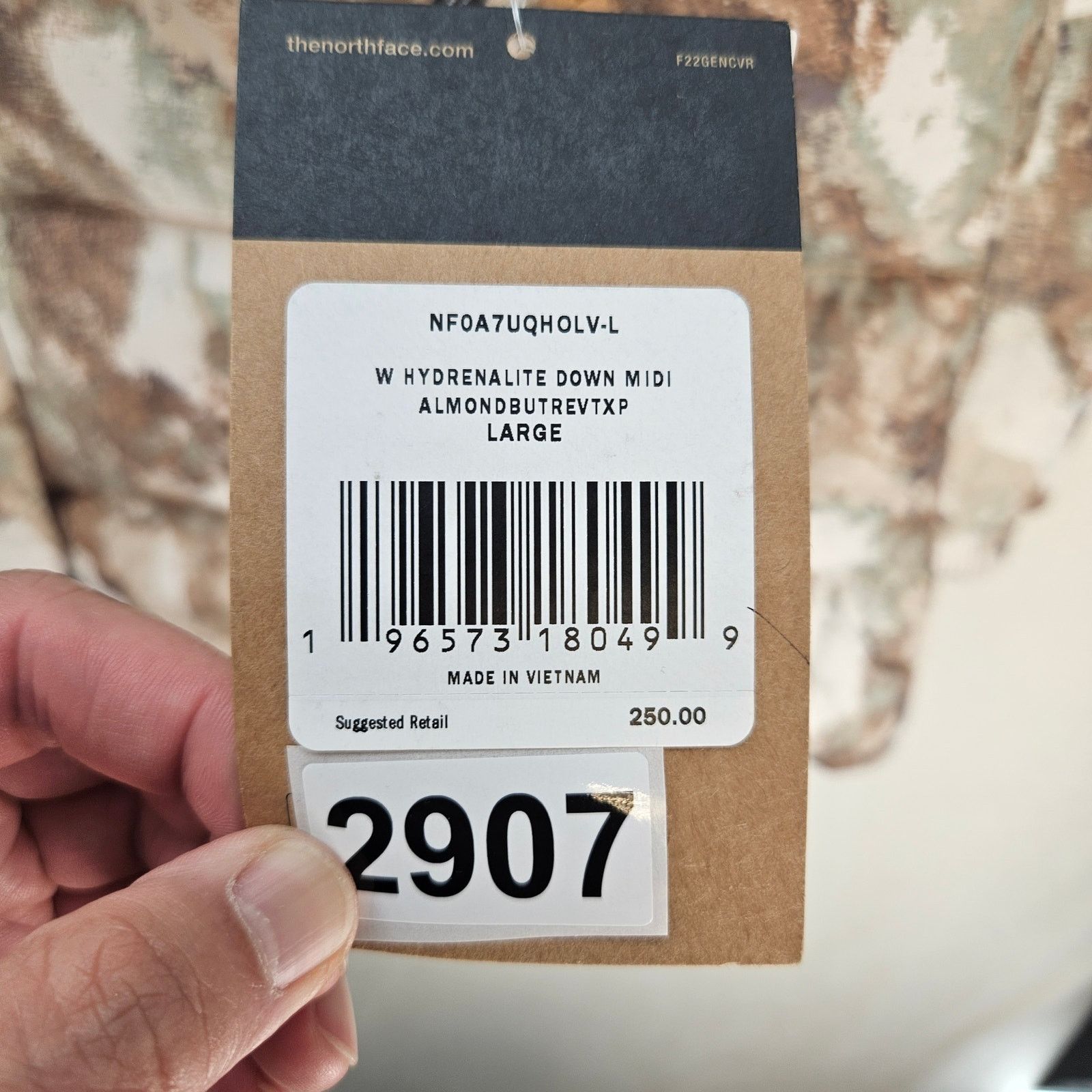 The North Face THE NORTH FACE WOMEN'S L HYDRENALITE DOWN JACKET MIDI ALMOND Size L / US 10 / IT 46 - 5 Thumbnail