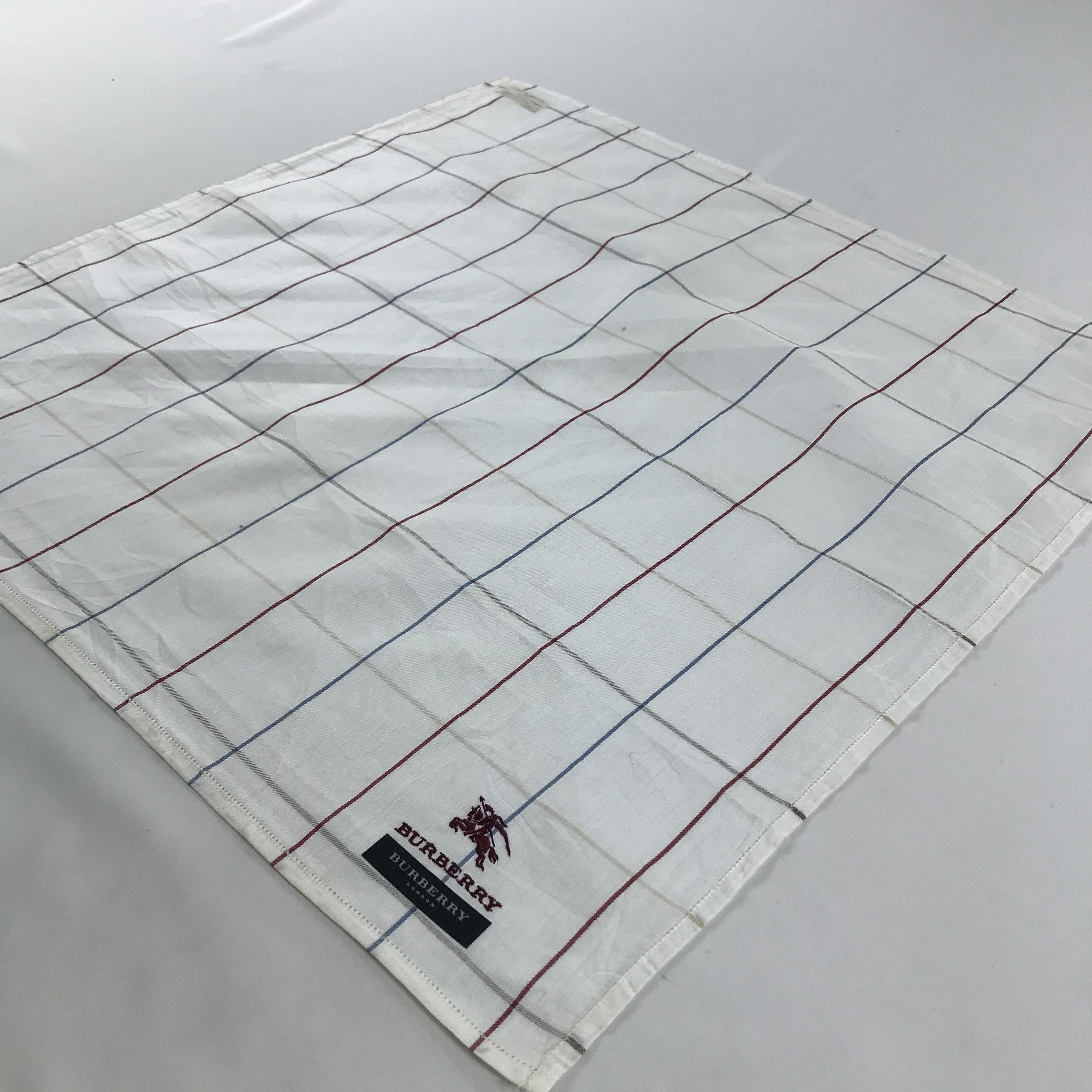 Burberry × Vintage Burberry Bandana / Handkerchief / Neckerchief - S1419 Size ONE SIZE - 2 Thumbnail