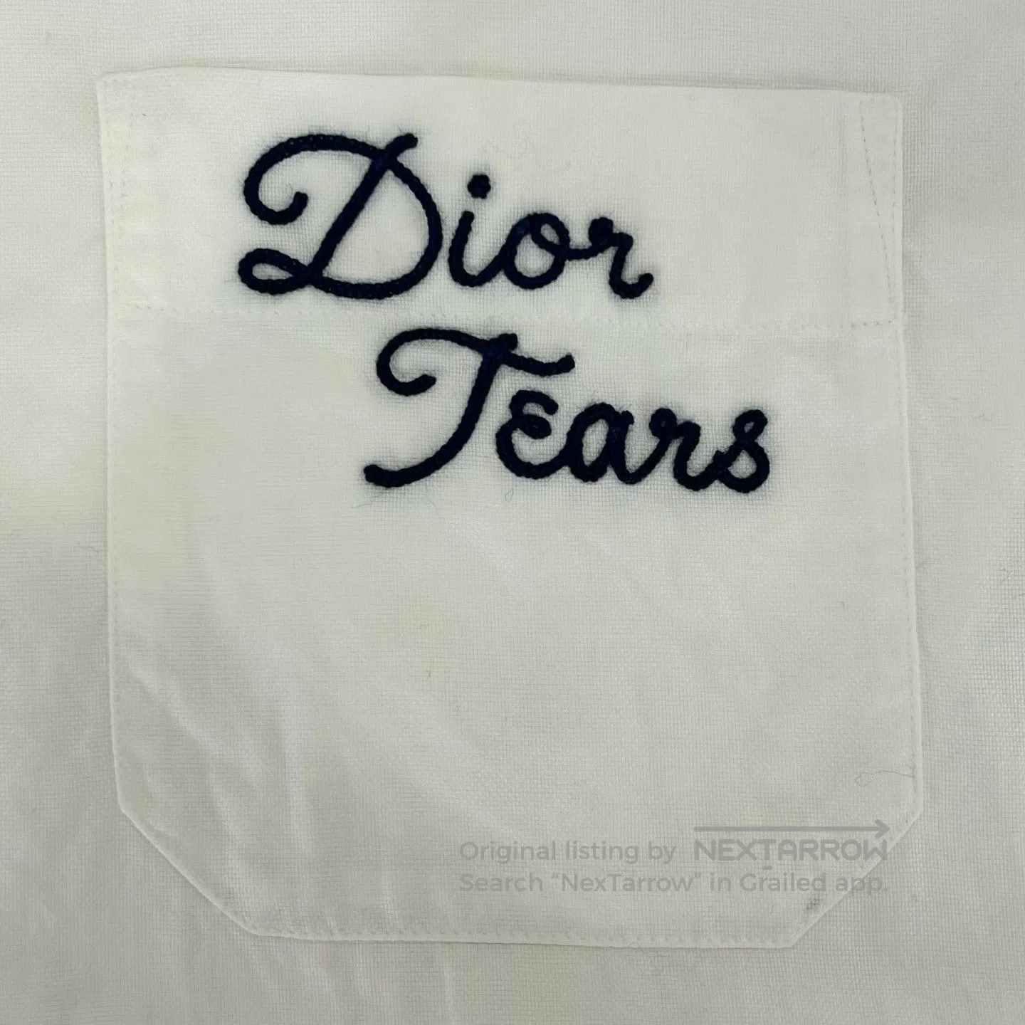 Dior Dior SIZE39 x Denim Tears FW23 – Solid-color shirt with log Size US M / EU 48-50 / 2 - 6 Thumbnail