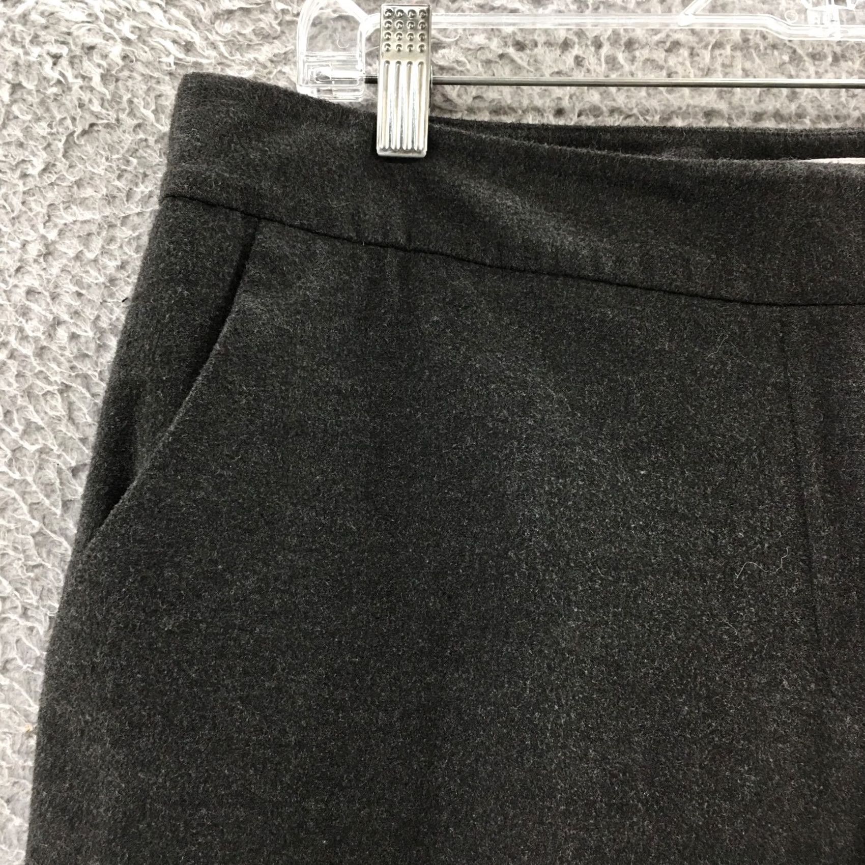 Calvin Klein Calvin Klein Trouser Dress Pants Womens 12 Gray High Rise Casual Dress Pants Regular Wide-Leg Mens? Size 34" / US 12 / IT 48 - 5 Thumbnail