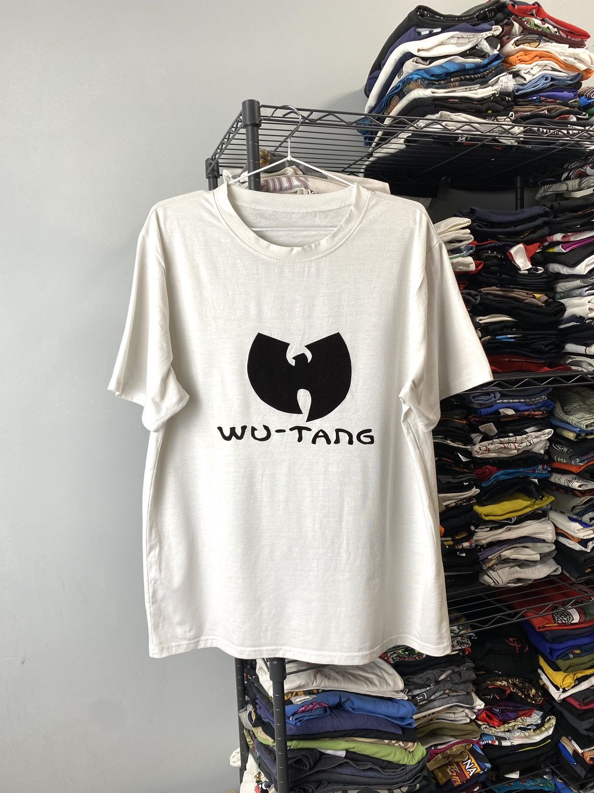 Rap Tees Wu Tang Clan T Shirt Velour Logo Y2K Rap Hip Hop Size US L / EU 52-54 / 3 - 1 Thumbnail