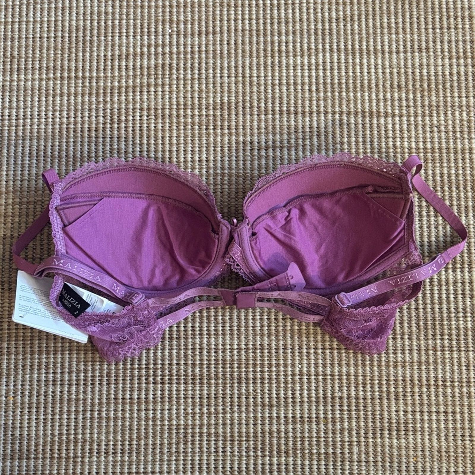 La Perla La Perla Lace Bra in Rich Purple Size 34C Size ONE SIZE - 4 Thumbnail