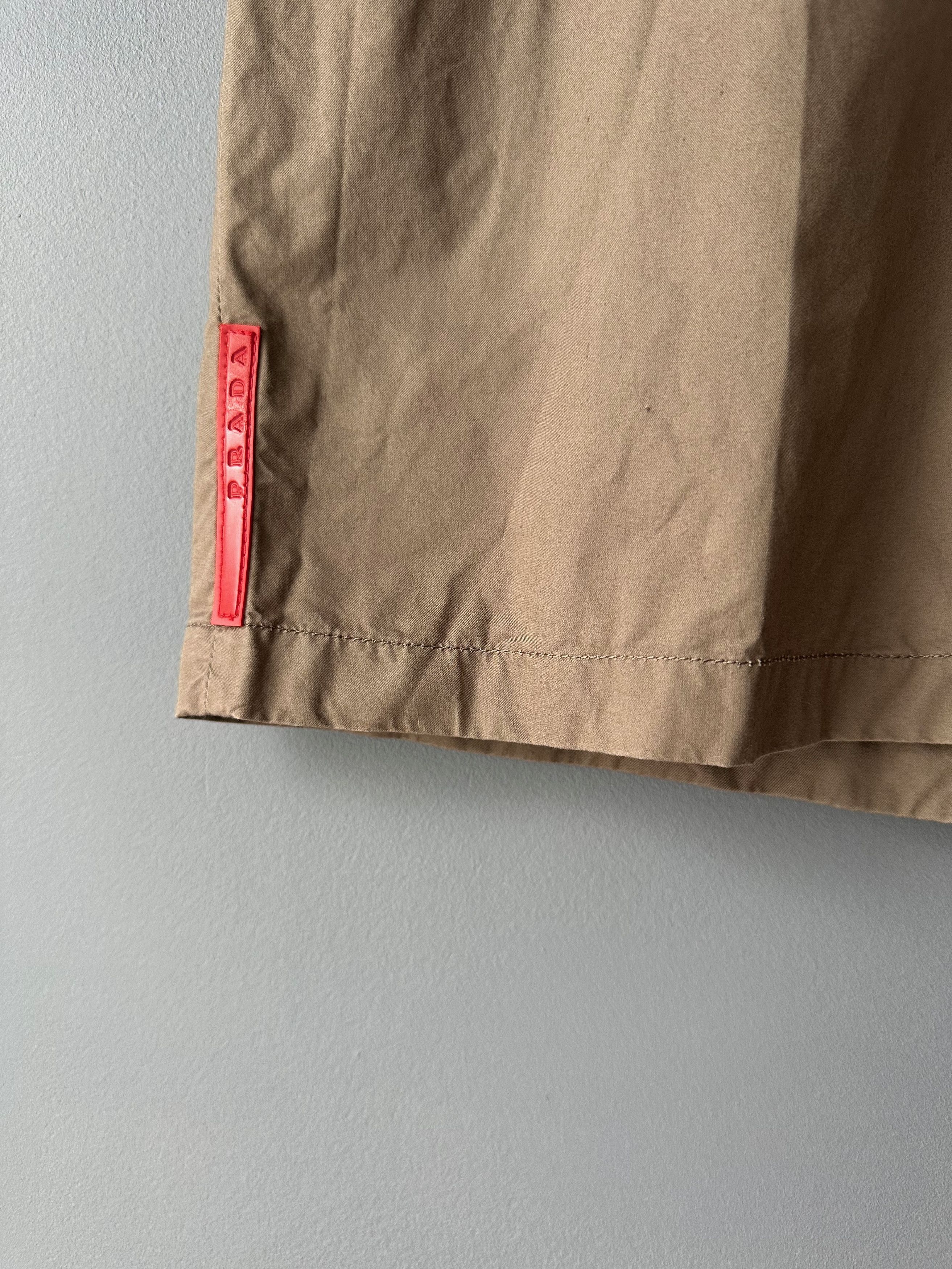 Prada Vintage Prada Red Tab Linea Rossa Shorts Olive Brown Size US 36 / EU 52 - 3 Thumbnail
