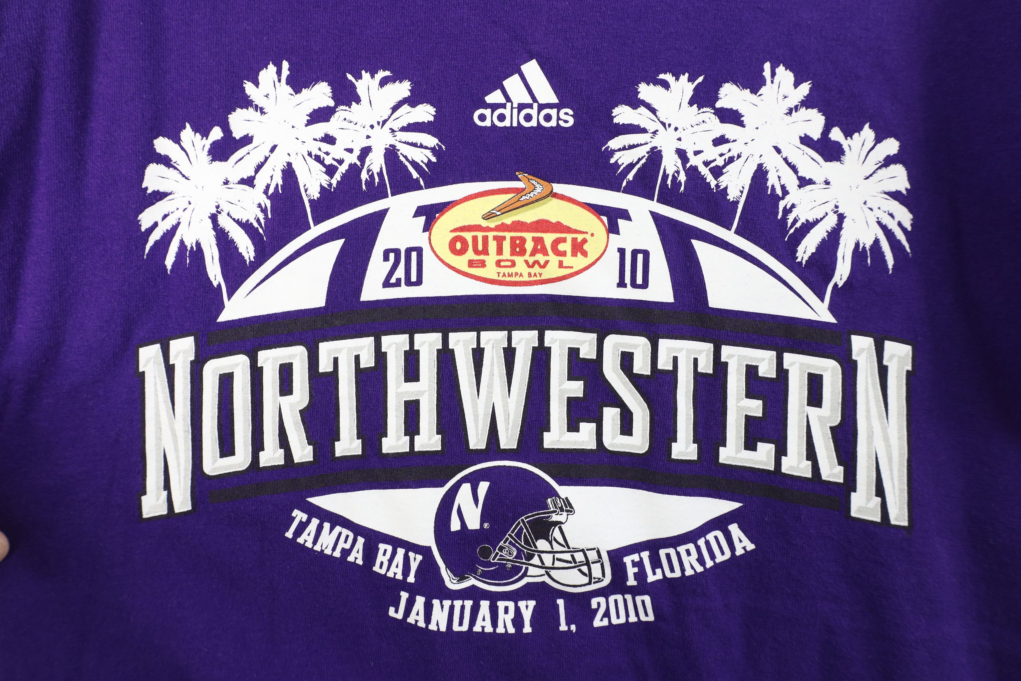 Adidas Vintage Adidas Bowl Northwestern University Football T-Shirt Size US S / EU 44-46 / 1 - 4 Thumbnail