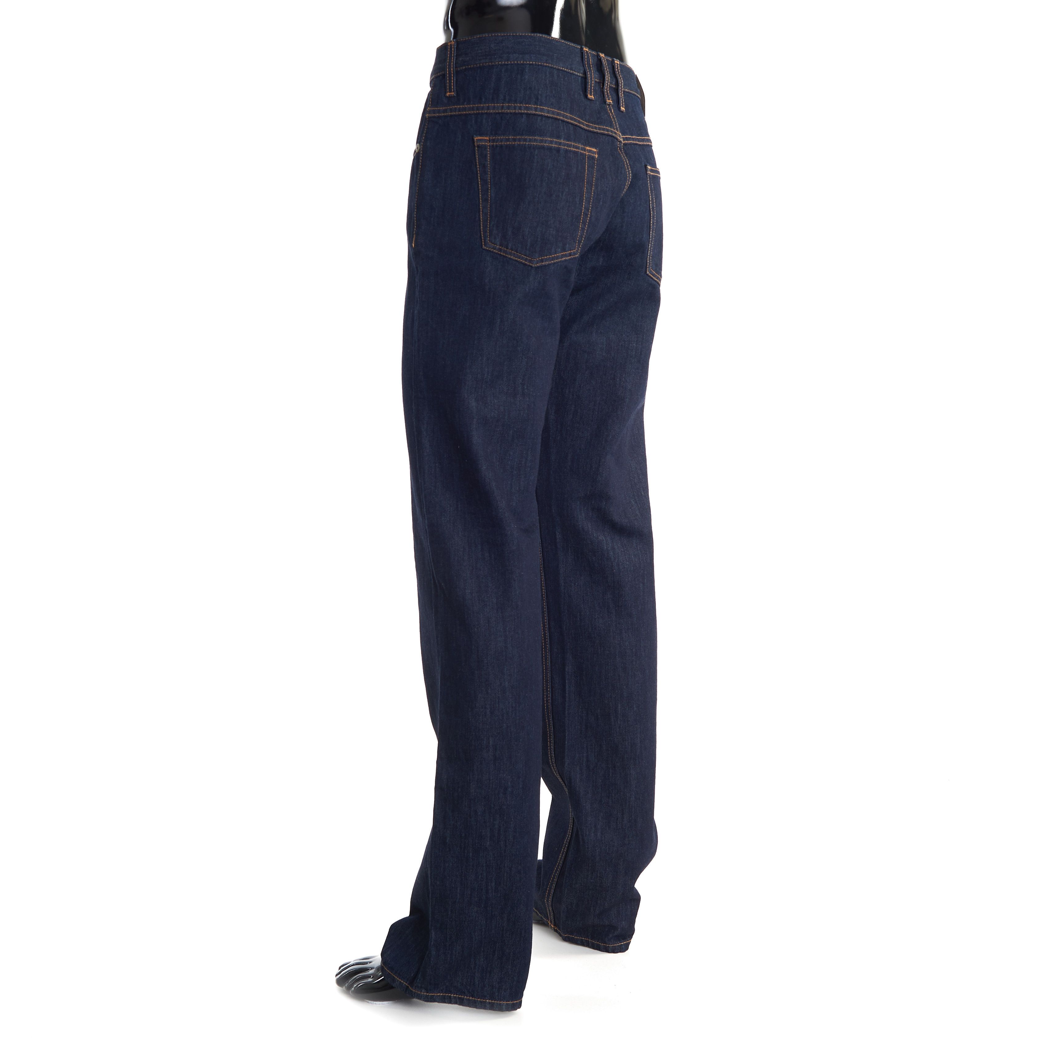 Gucci Dark Blue Regular Straight Denim Jeans Pants Size US 34 / EU 50 - 4 Thumbnail