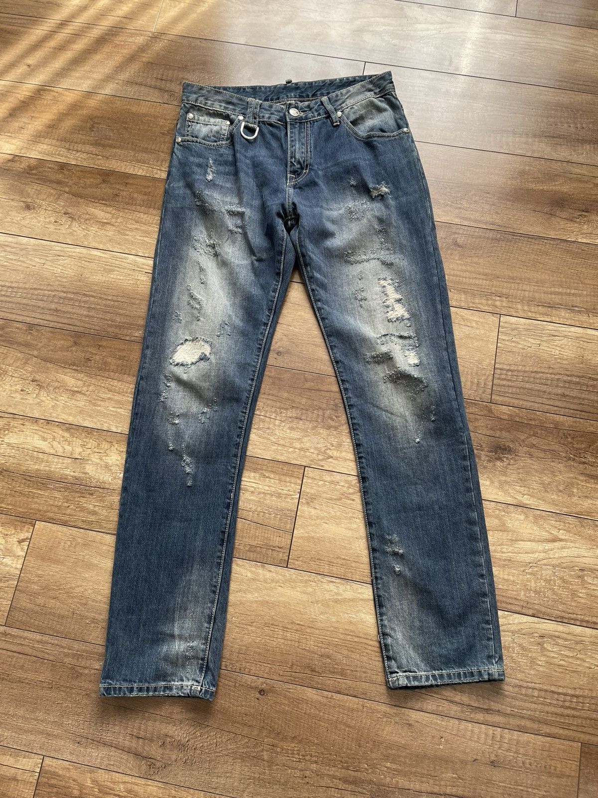 Roen Hiromu Takahara Roen X Bobson Destroyed Denim Pants | Grailed