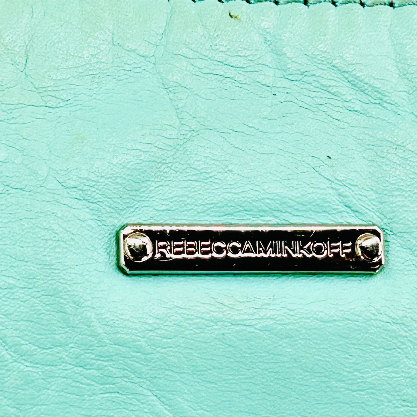 Rebecca Minkoff Vintage Y2K Mint Green Leather Silver Chain Shoulder Bag Size ONE SIZE - 6 Thumbnail