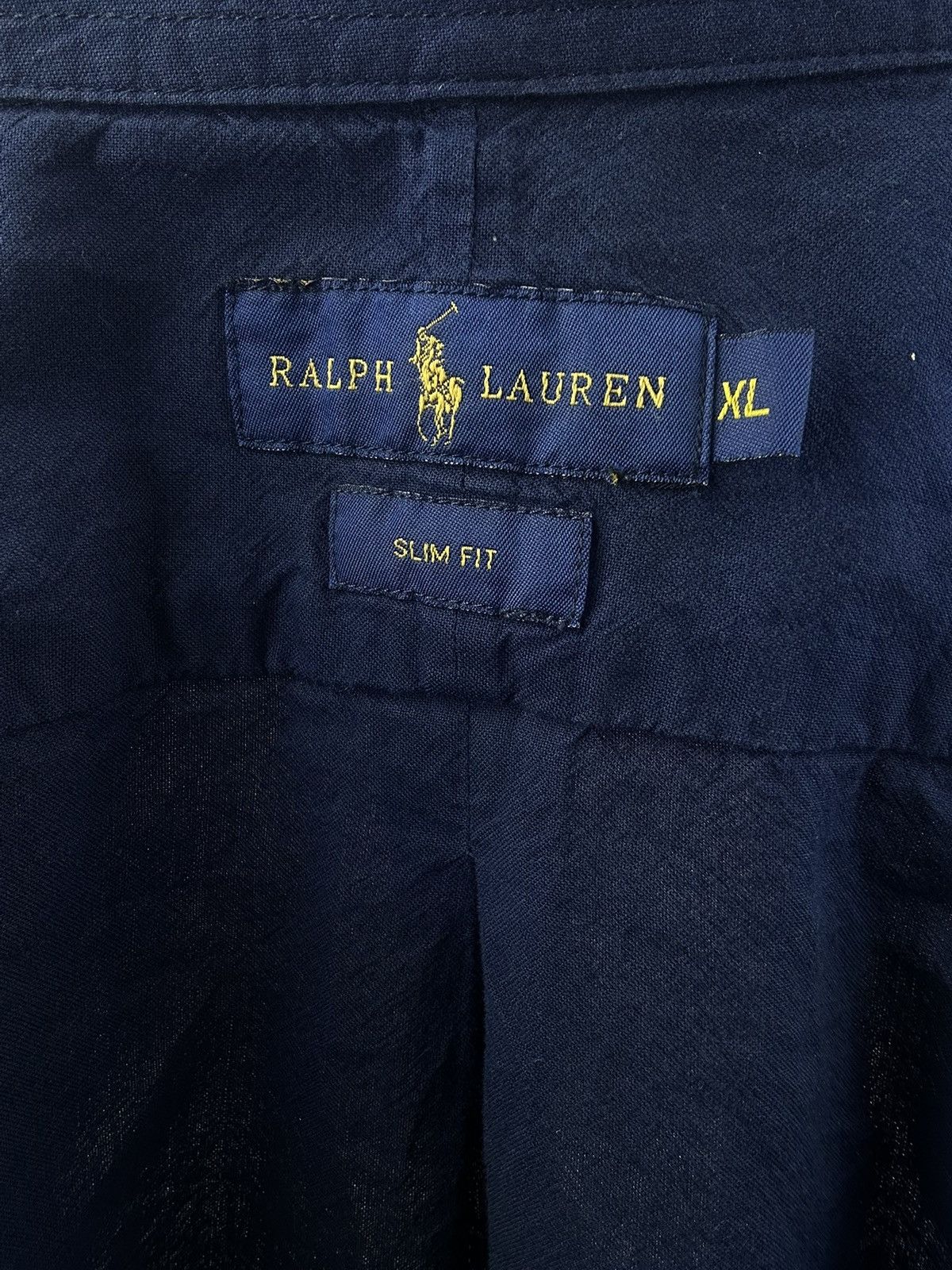 Polo Ralph Lauren Polo Ralph Lauren shirt dark navy slim fit size XL Size US XL / EU 56 / 4 - 9 Thumbnail
