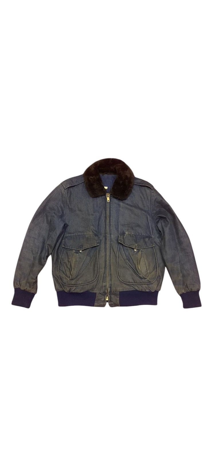 Edwin × Vintage Vintage Edwin Denim Quilted Winter Jacket Size US M / EU 48-50 / 2 - 1 Thumbnail