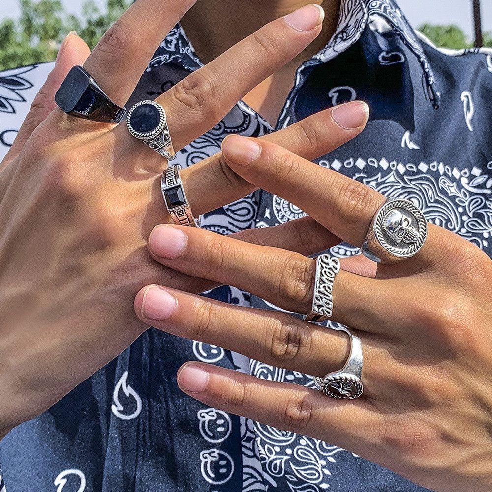 Jewelry New Trend Jewelry Rings Open Size Chrome Ring (Size 7-13) Size ONE SIZE - 2 Thumbnail