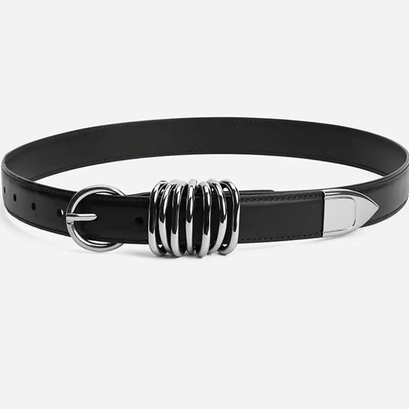 Leather × Vintage Women Hollyhock Leather Belt Size ONE SIZE - 3 Thumbnail