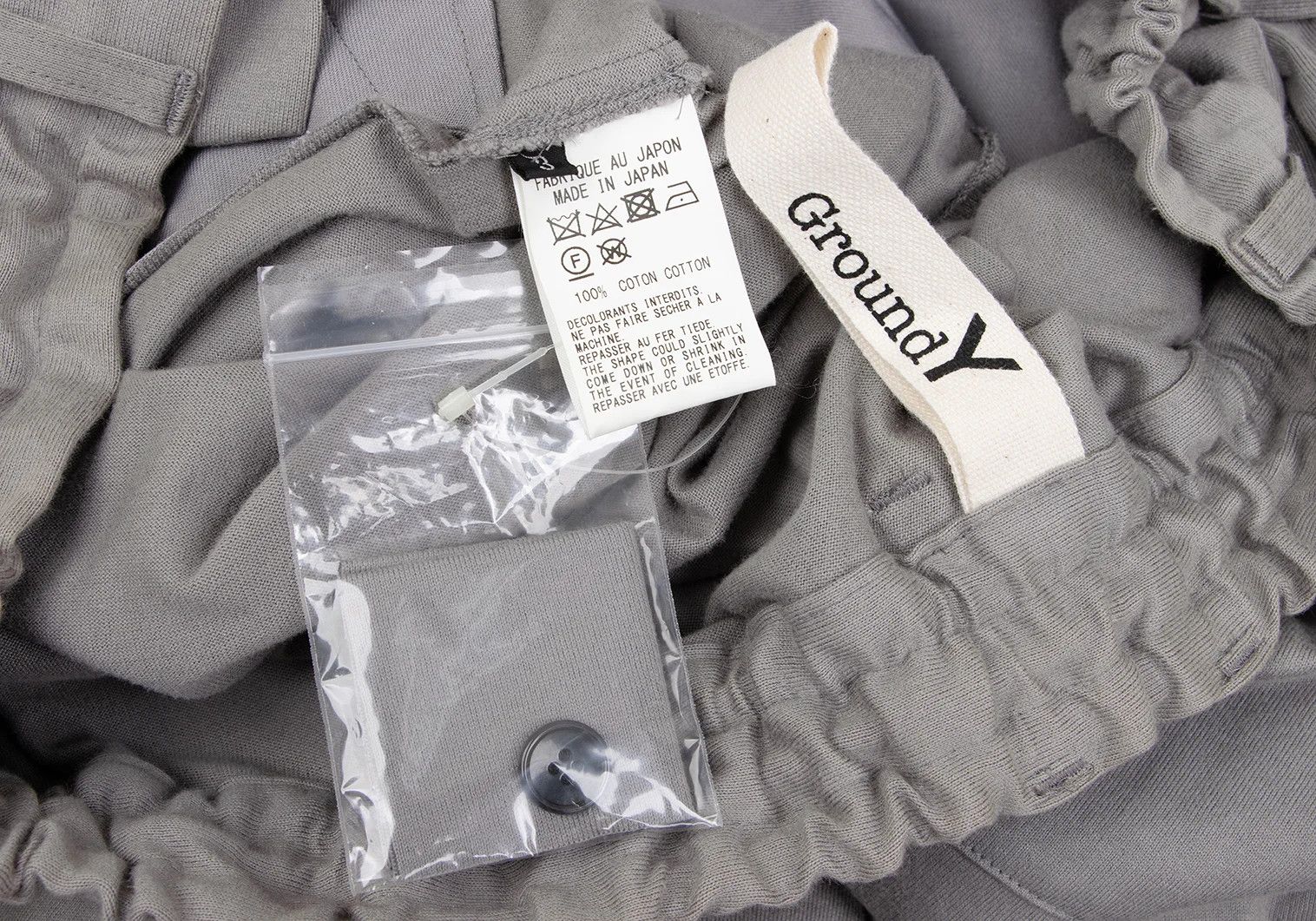 Yohji Yamamoto Cotton Jersey Wrap Pants Gray 3 Size US 34 / EU 50 - 17 Thumbnail
