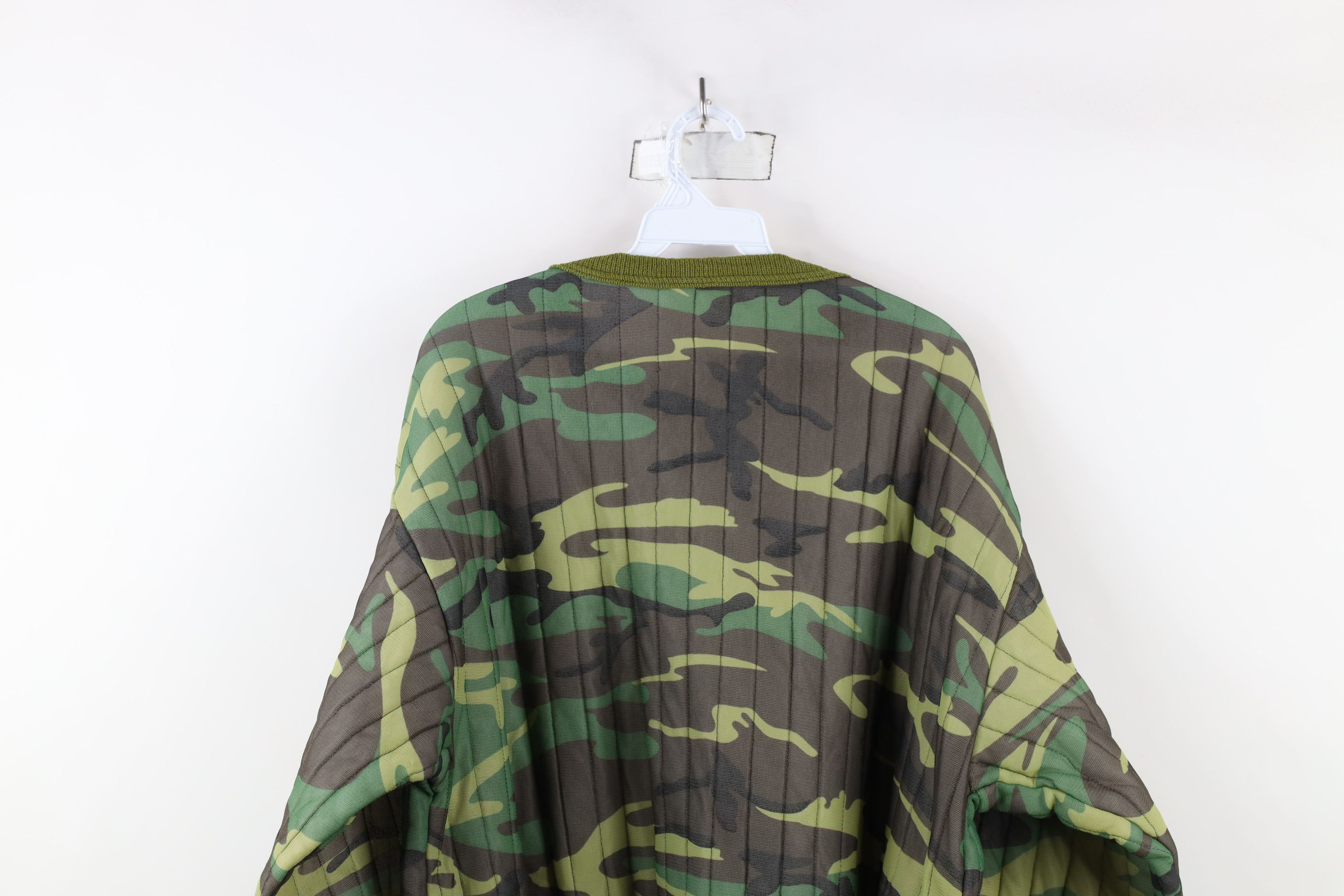Vintage Vintage 70s Streetwear Thermal Camouflage Sweatshirt USA Size US XXL / EU 58 / 5 - 10 Thumbnail