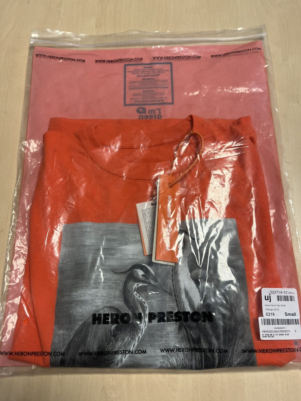 Heron Preston Heron Preston Orange Heron T-Shirt Size US S / EU 44-46 / 1 - 8 Thumbnail