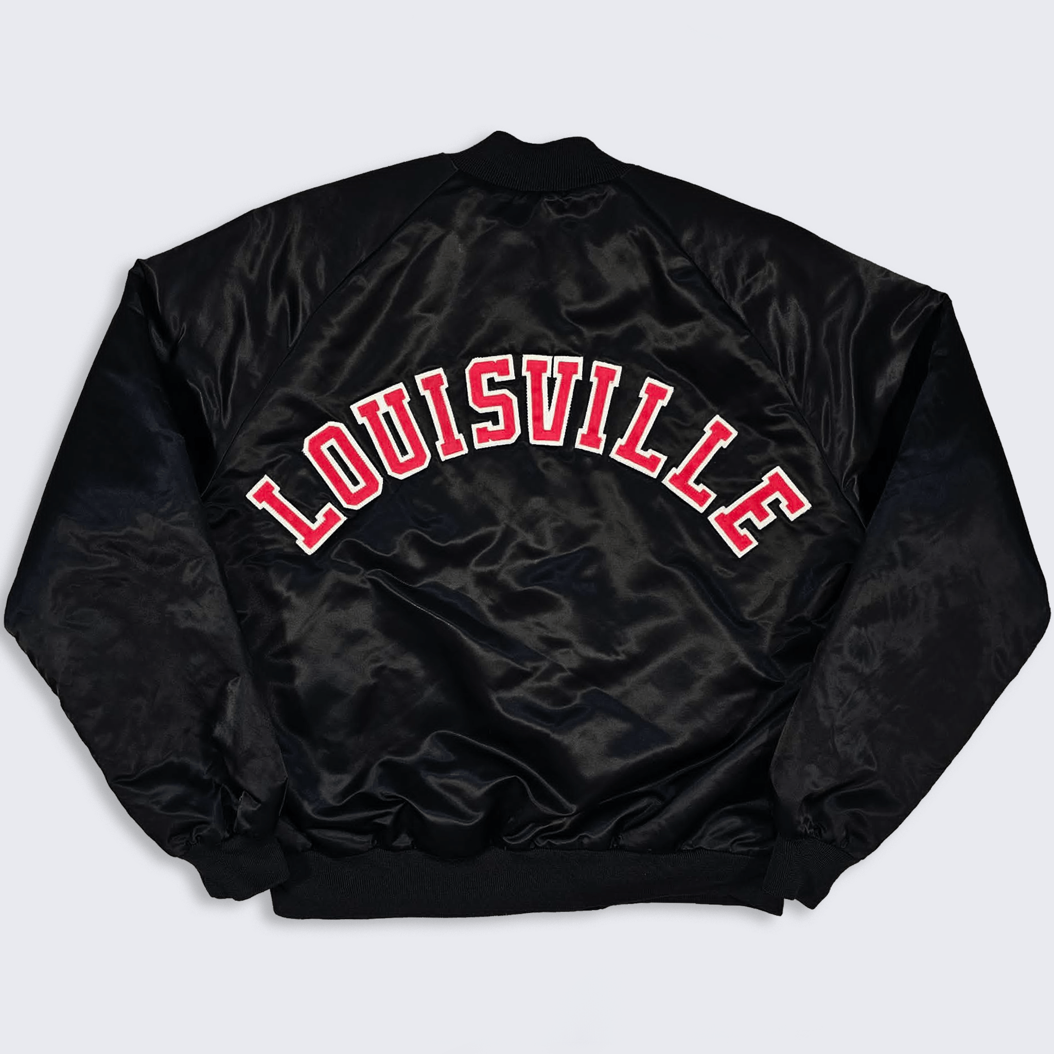 Chalk Line Louisville Cardinals Vintage 80s Satin Bomber Jacket Size US L / EU 52-54 / 3 - 1 Thumbnail