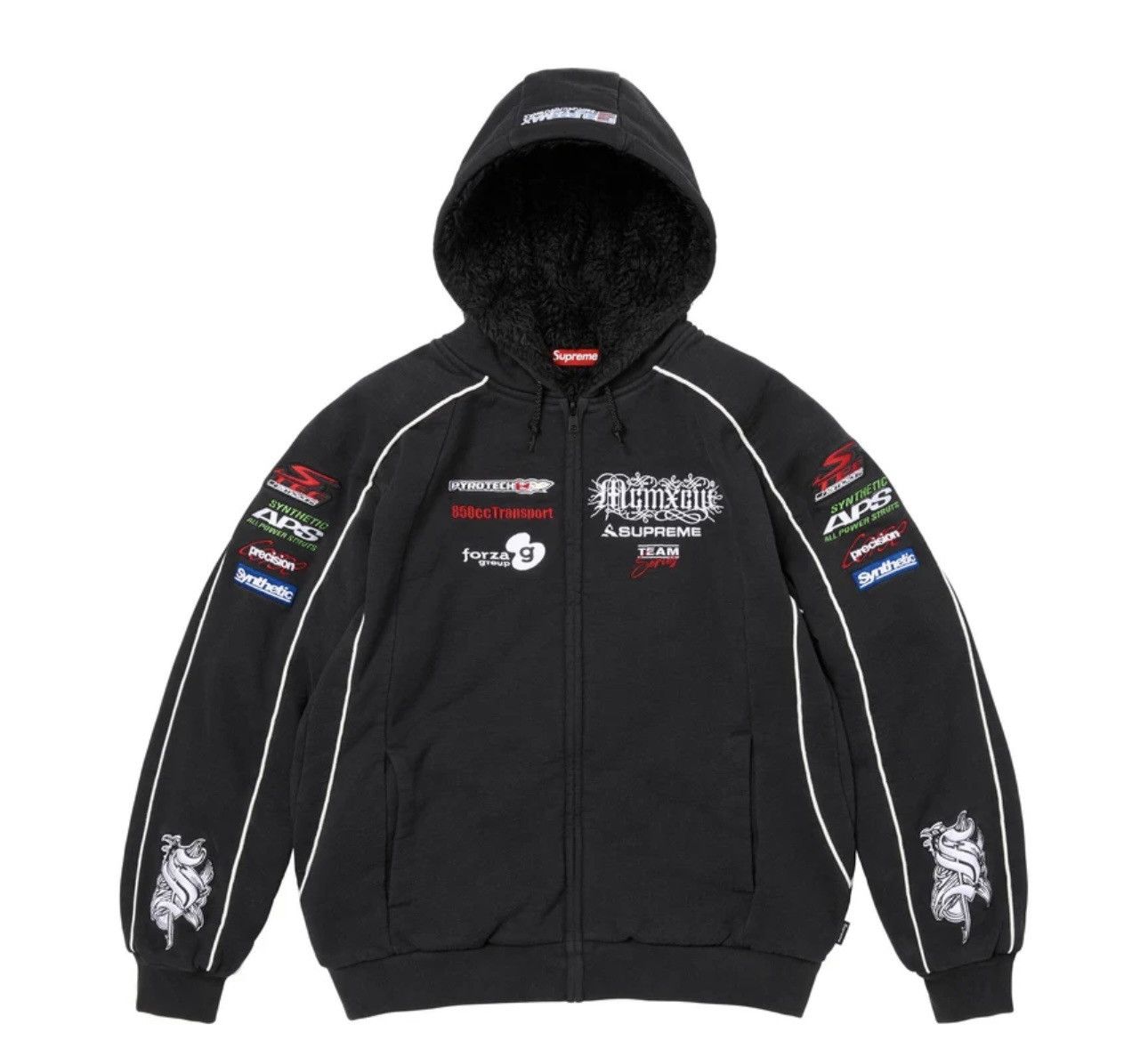 Supreme SUPREME ARC THERMAL LINED ZIP UP HOODED SWEATSHIRT | Grailed