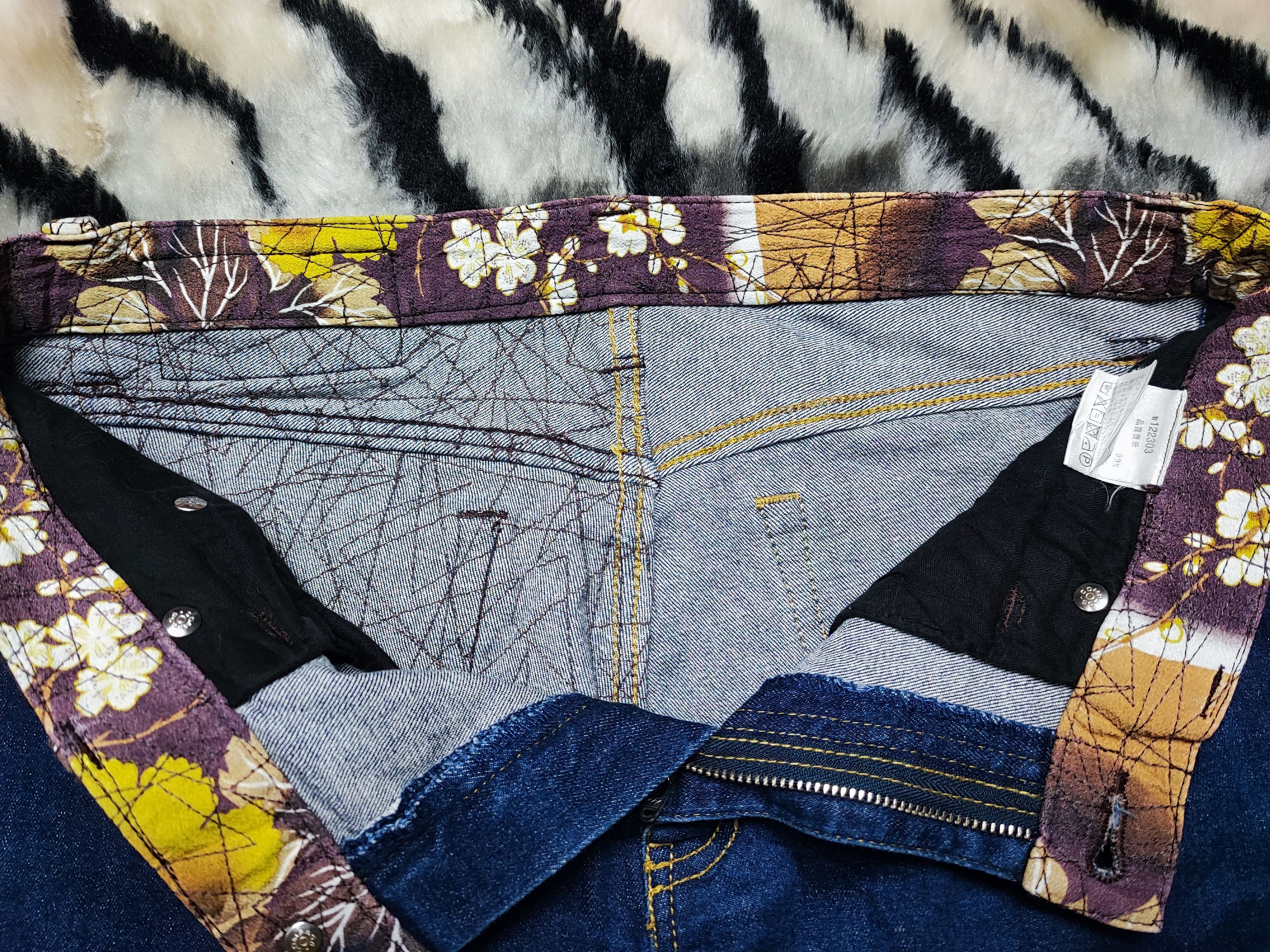 Japanese Brand Glamdy Full Print Flower Motive Hybrid Restructure Size US 30 / EU 46 - 7 Thumbnail