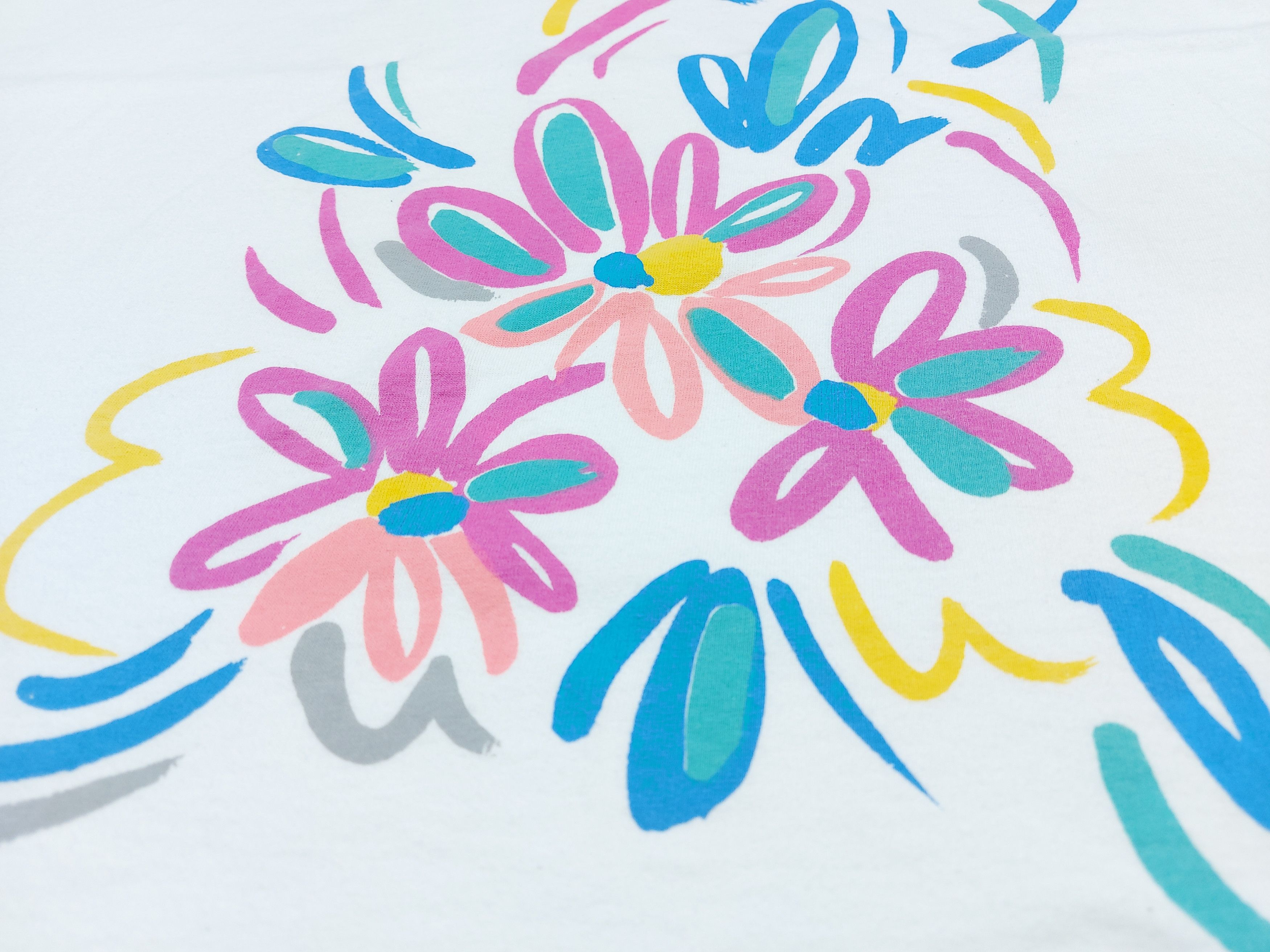 Vintage Vintage 80s Jordache Body Wear Flowers Single-Stitch TEE Size US XL / EU 56 / 4 - 3 Thumbnail