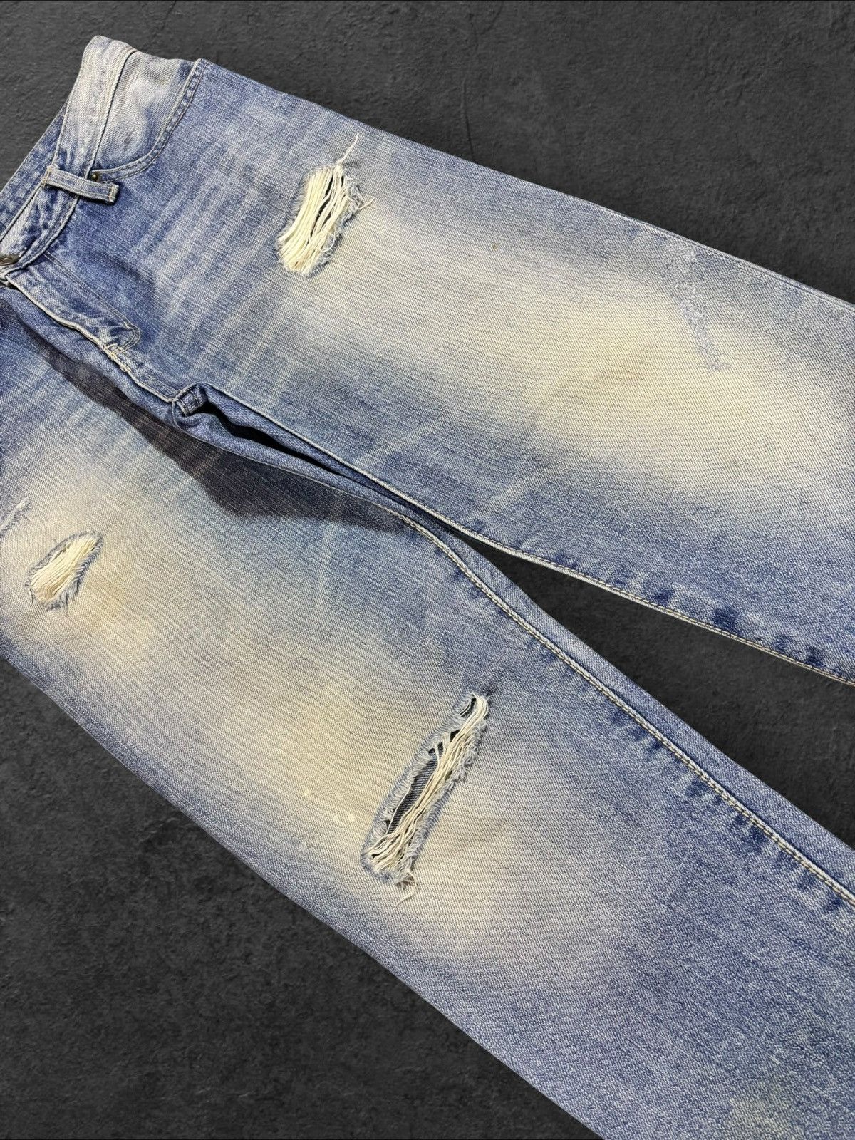 Edition Japan Japan Another Edition Faded Selvedge Distress Jeans Size US 30 / EU 46 - 4 Thumbnail