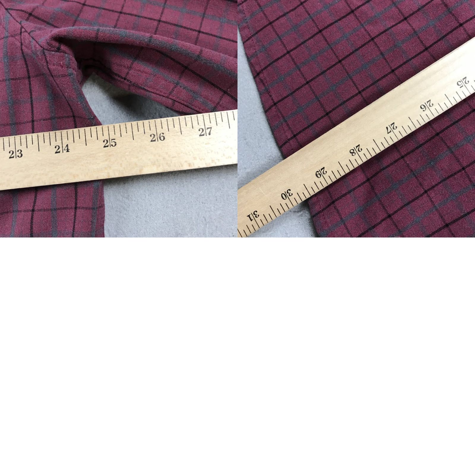 Mizzen+Main Mizzen and Main Shirt Mens 2XL Trim Purple Maroon Check Performance Rayon Blend Size US XXL / EU 58 / 5 - 8 Thumbnail