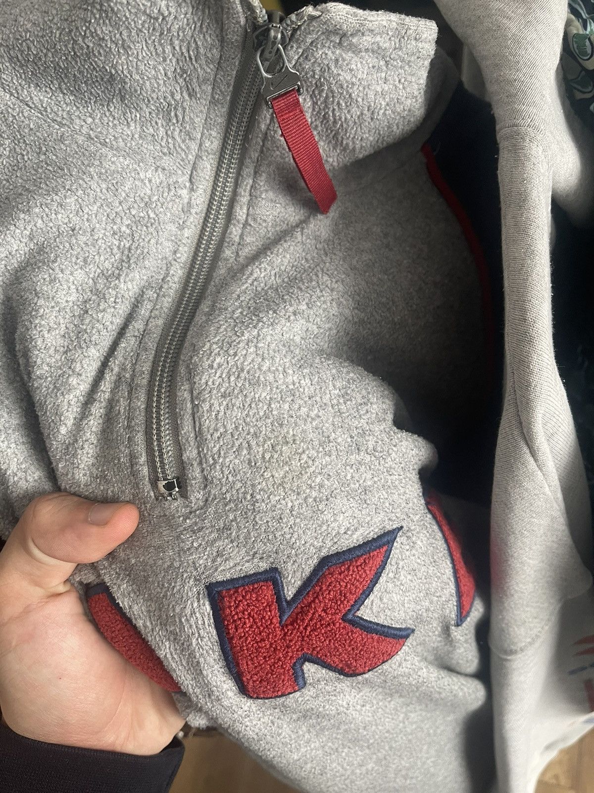 Vintage Nike Vintage Fleece Teddy Sweatshirt Jacket 90s Size US XL / EU 56 / 4 - 18 Thumbnail