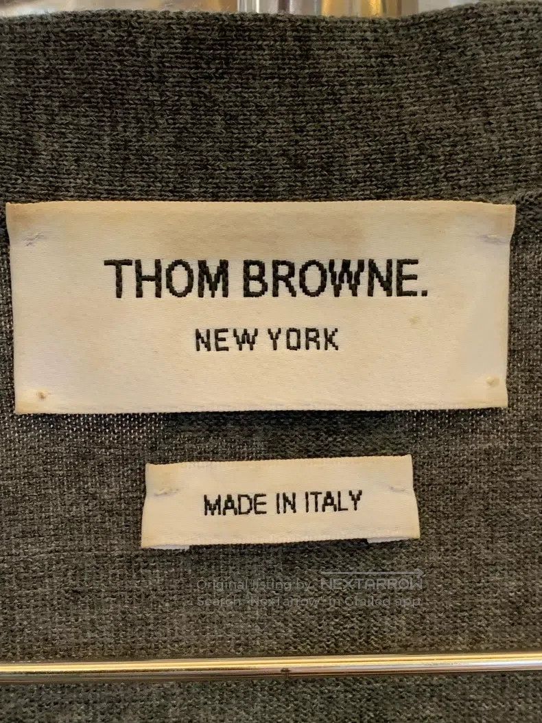 Thom Browne Thom Browne Classic Four-Stripe Crew Neck Knit Sweater Size US S / EU 44-46 / 1 - 3 Thumbnail